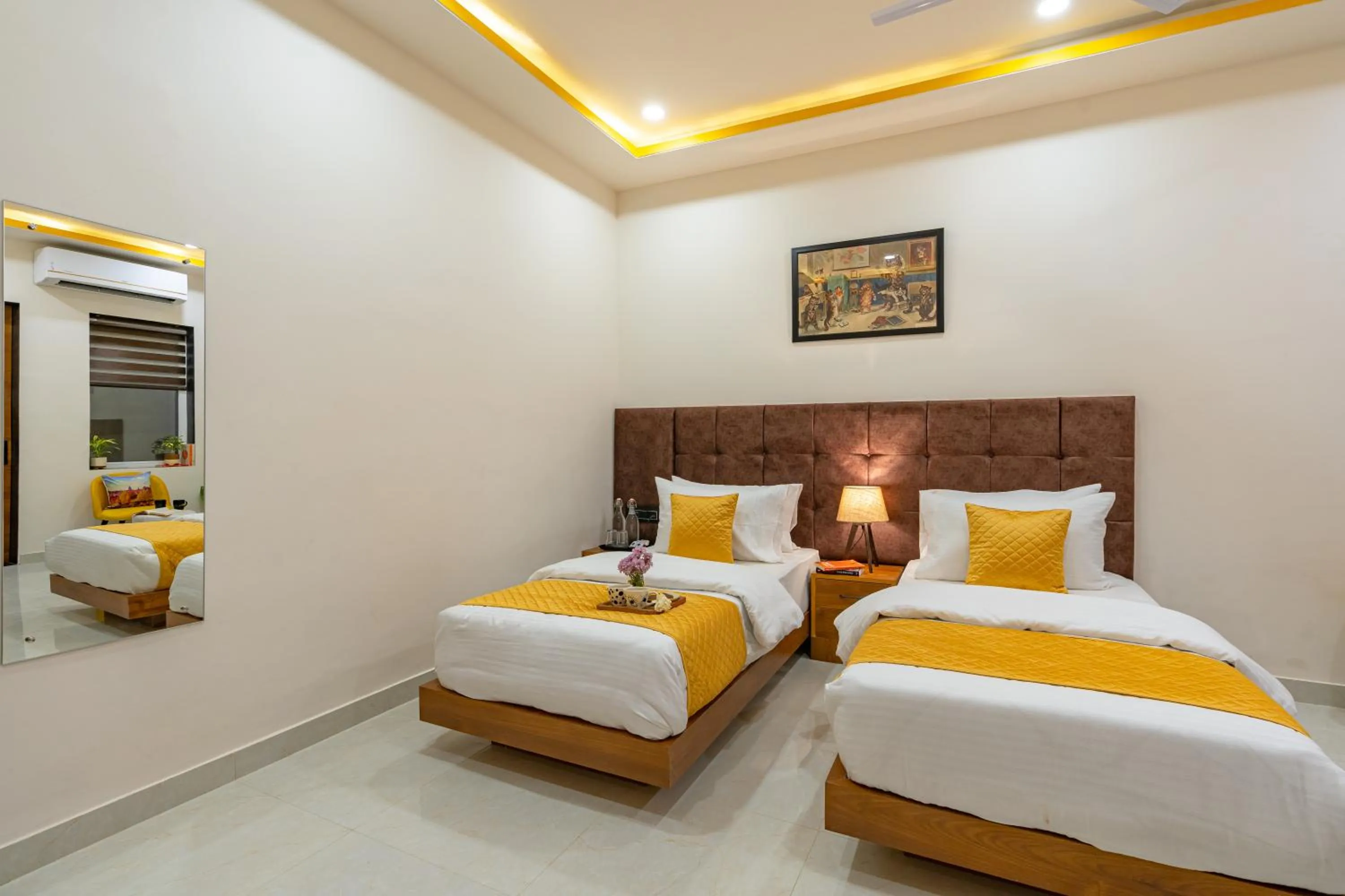 Bed in The Social Stays Jaipur formerly ArtBuzz