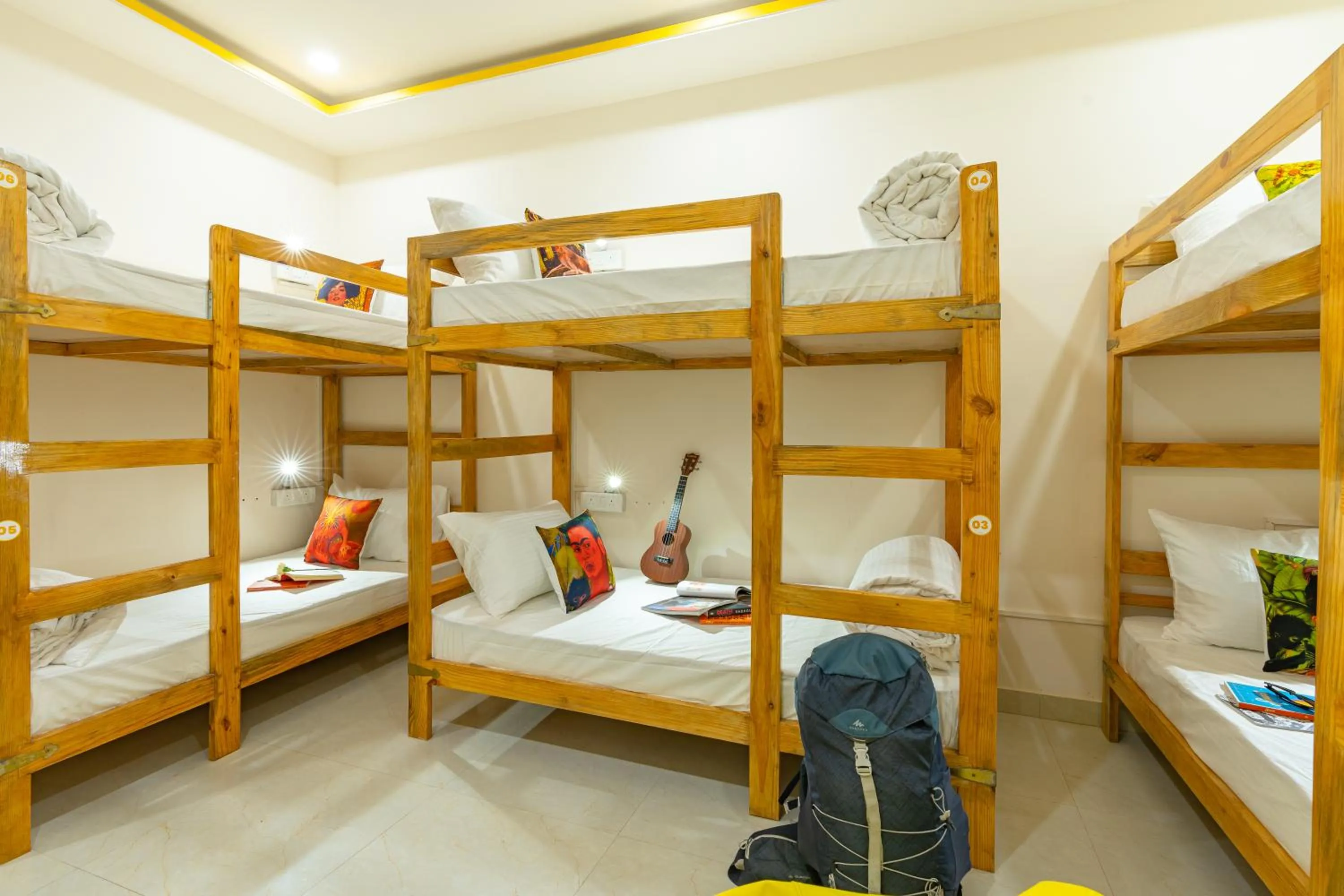 Bed in The Social Stays Jaipur formerly ArtBuzz