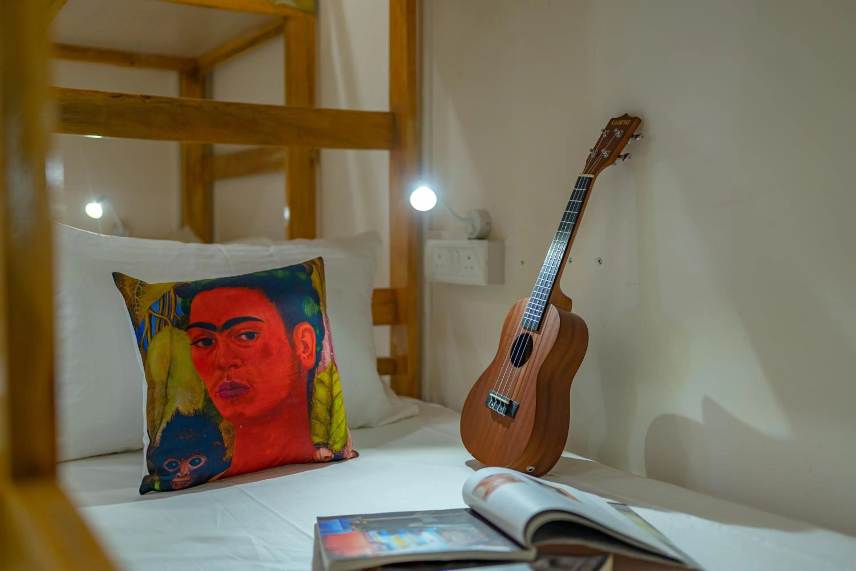 Bed in The Social Stays Jaipur formerly ArtBuzz