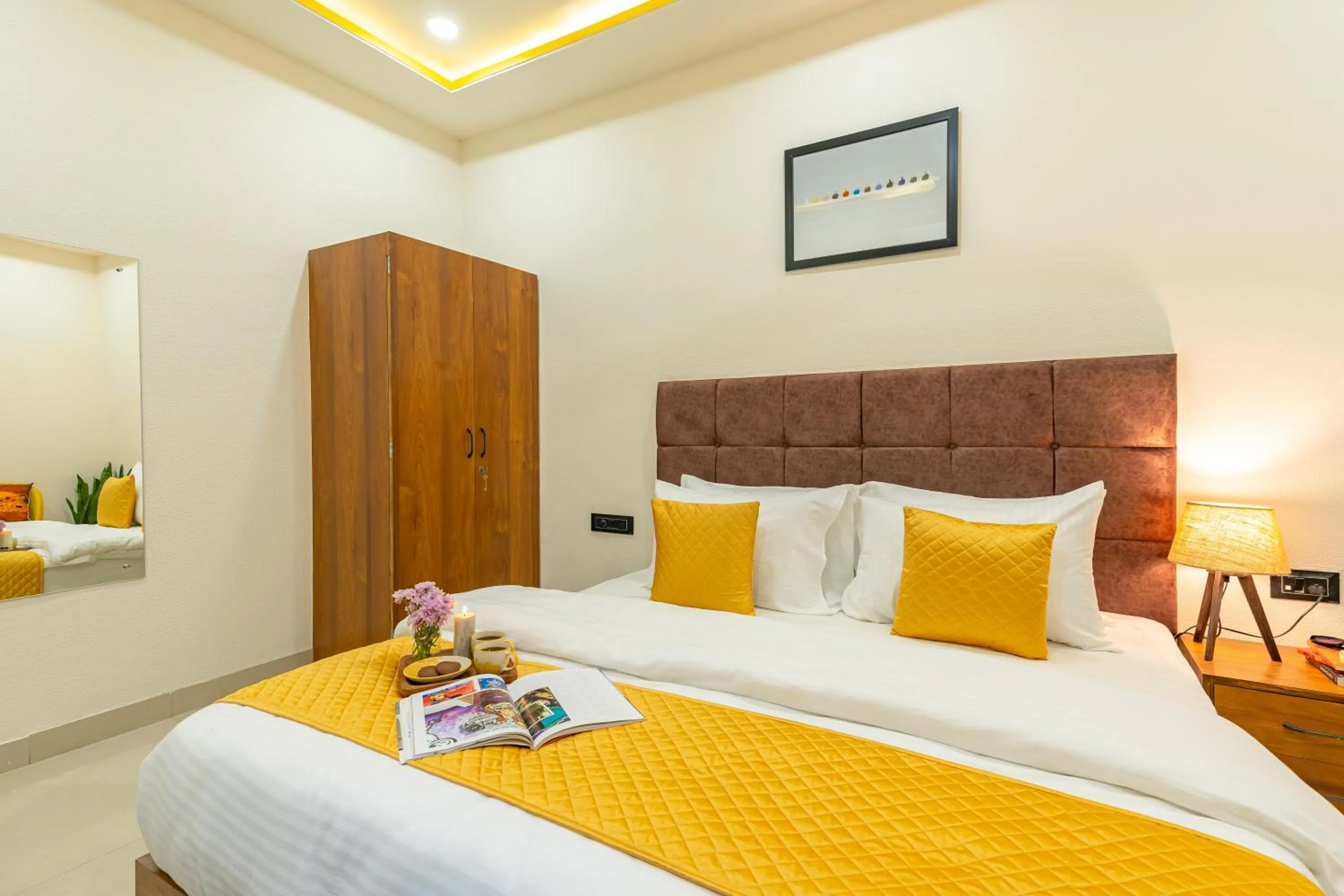 Bed in The Social Stays Jaipur formerly ArtBuzz