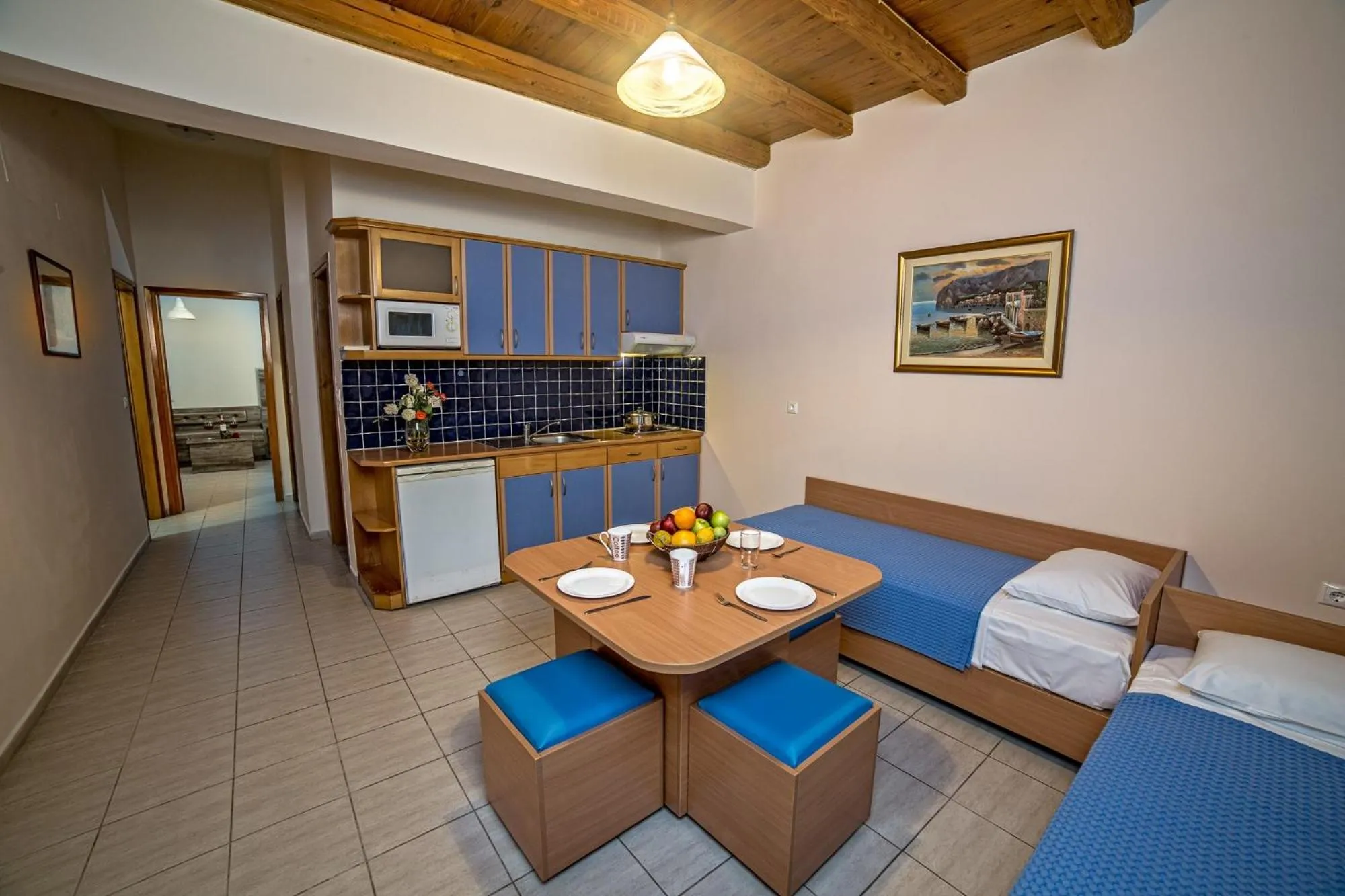 Kitchen or kitchenette in Blue Aegean Hotel & Suites