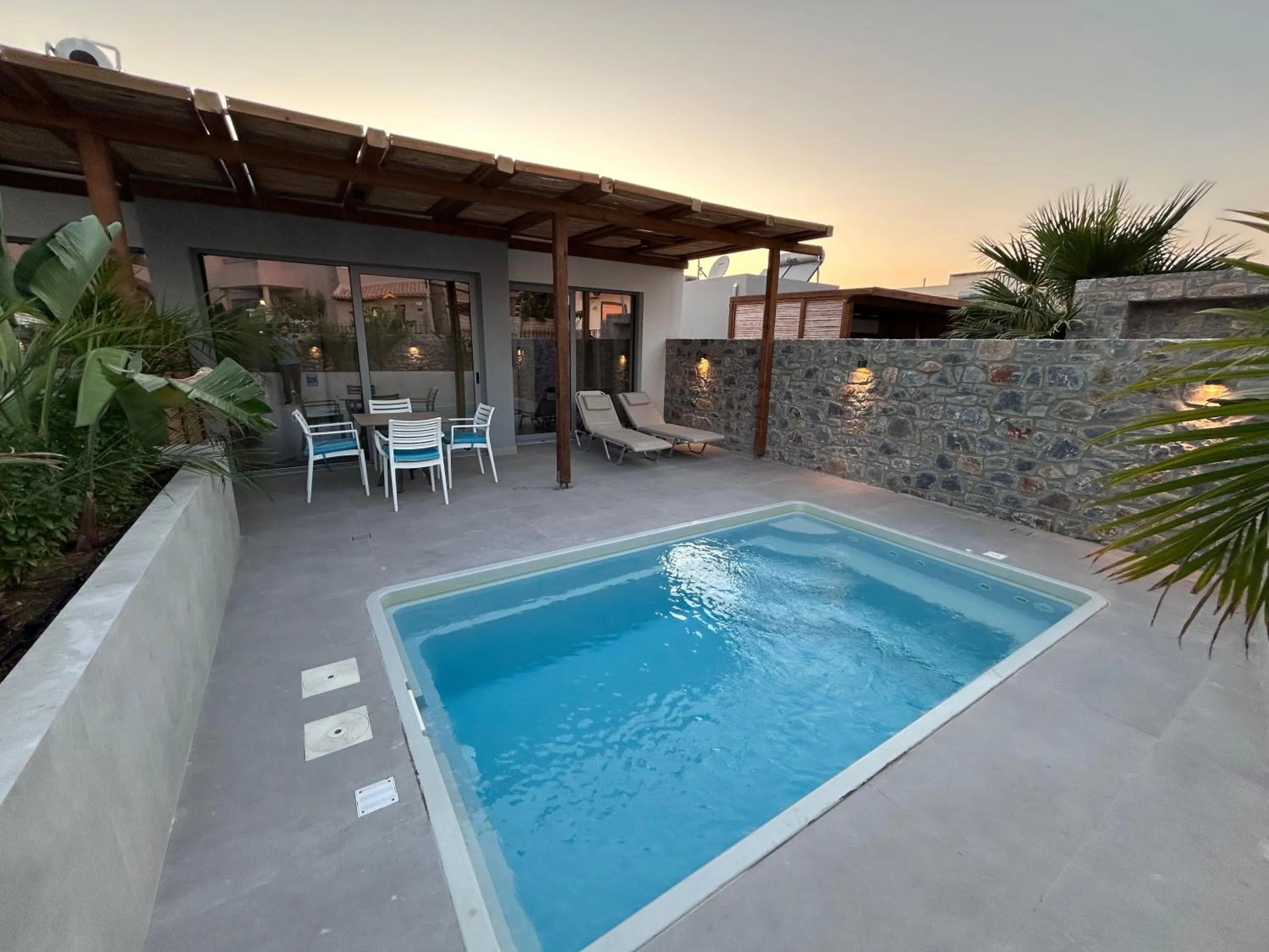 Patio in Blue Aegean Hotel & Suites