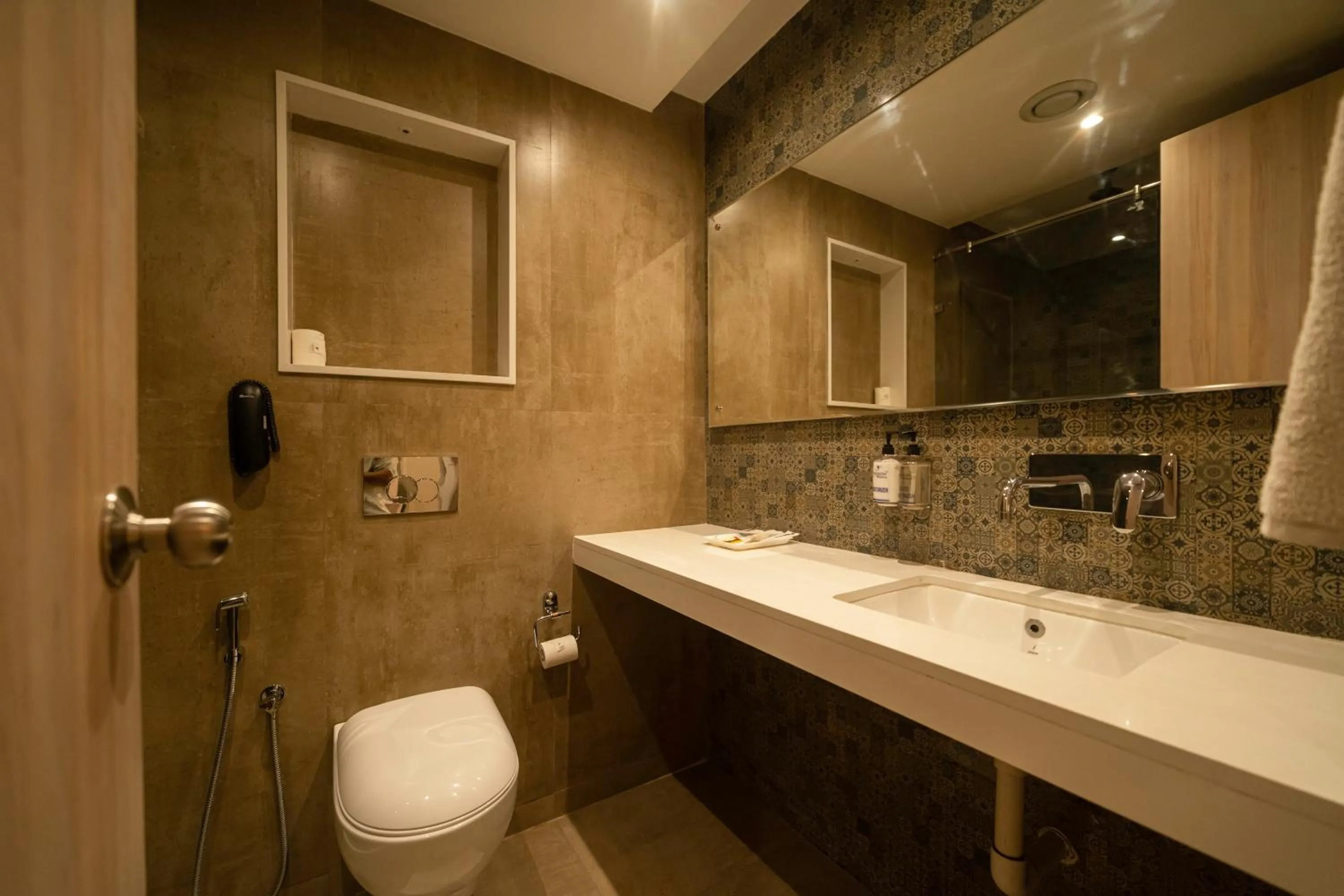 Bathroom in Sparrow Hotel Managed by Siara Sariska Alwar