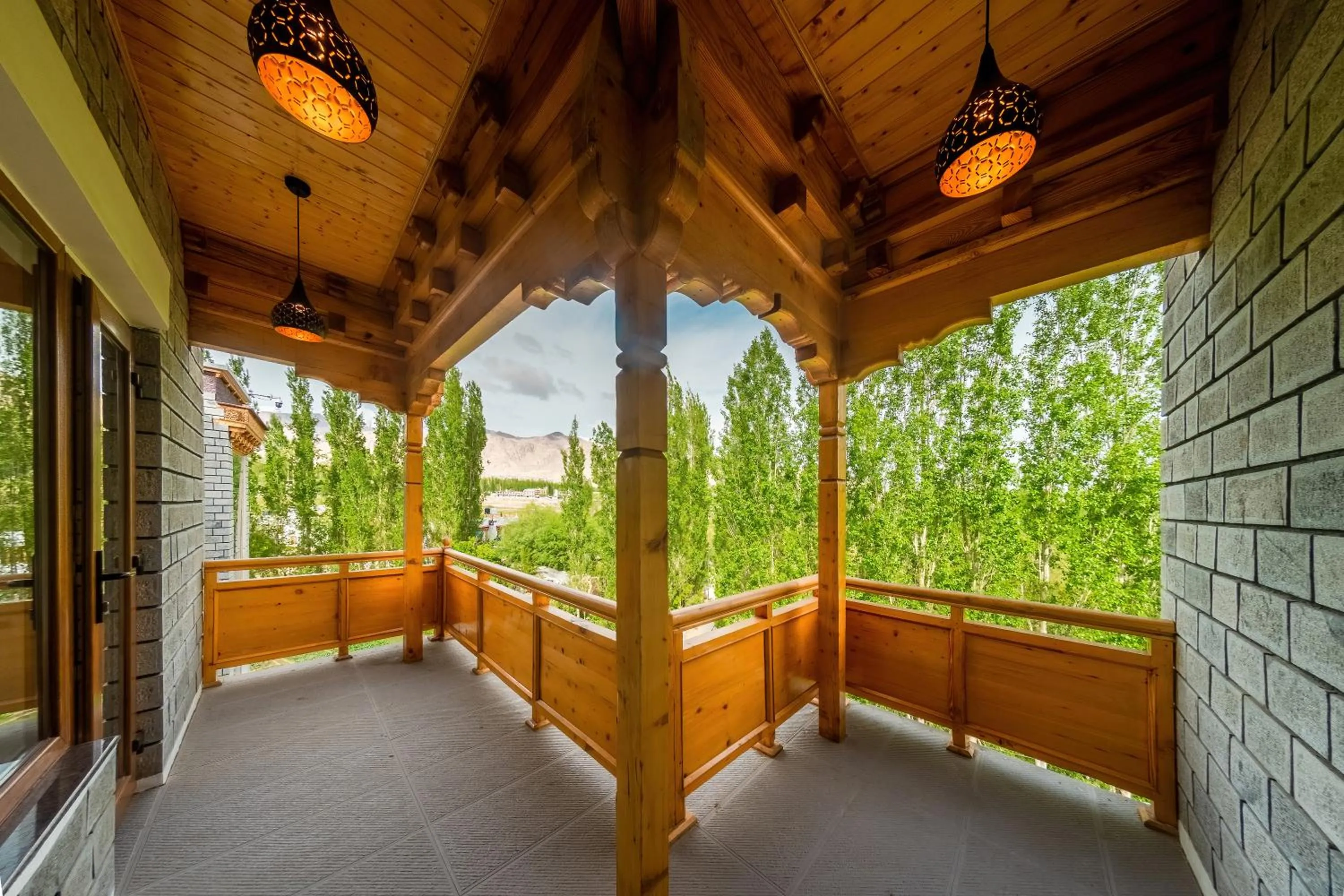 Balcony/Terrace in Hotel Gyalpo Residency - A Mountain View Luxury Hotel in Leh