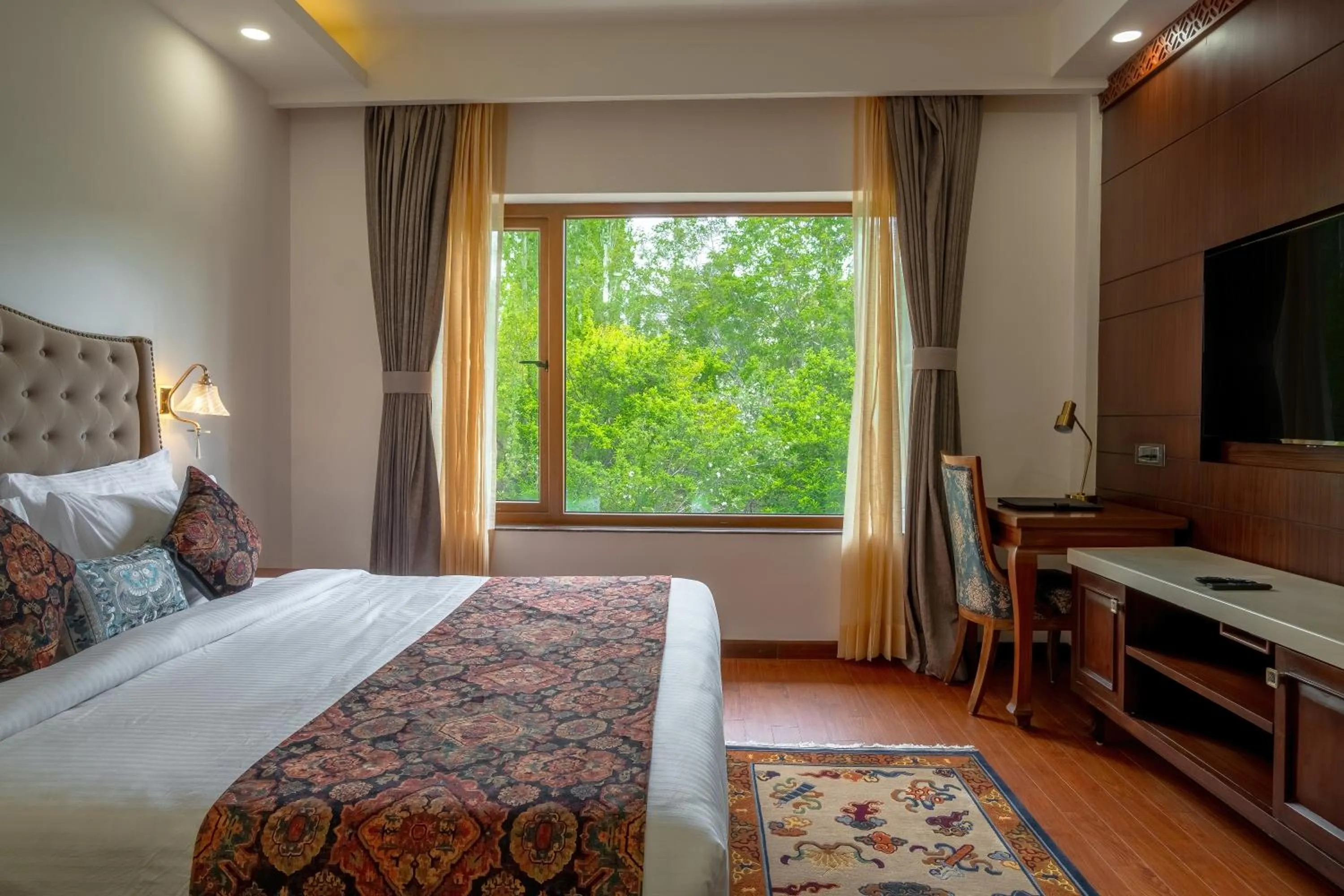 Photo of the whole room, Bed in Hotel Gyalpo Residency - A Mountain View Luxury Hotel in Leh