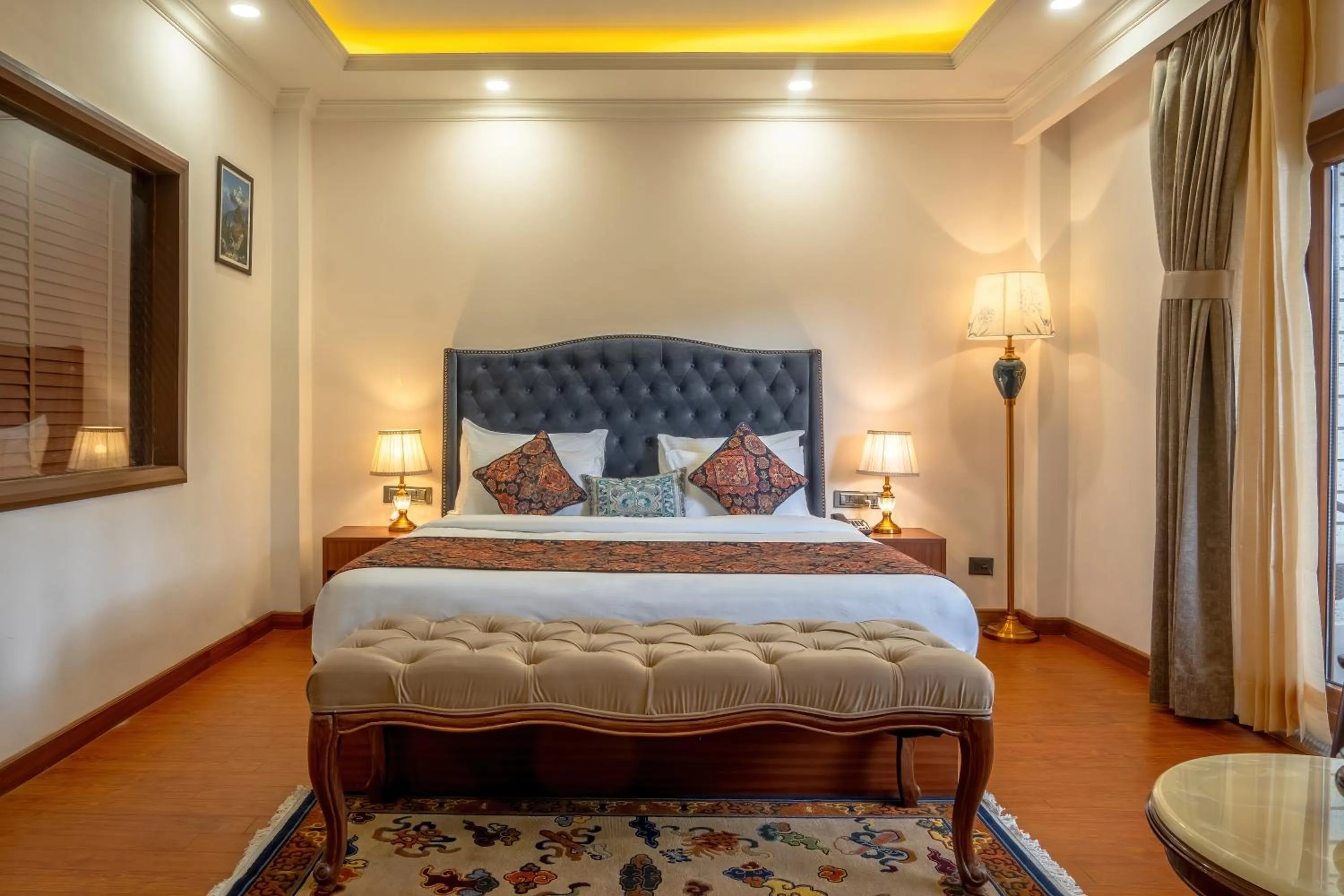 Bed in Hotel Gyalpo Residency - A Mountain View Luxury Hotel in Leh