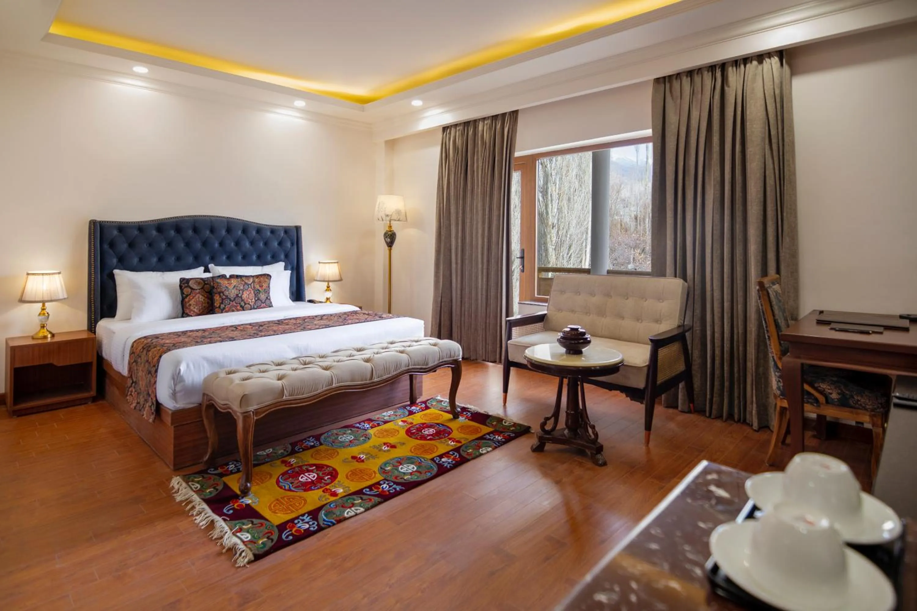 Bedroom, Bed in Hotel Gyalpo Residency - A Mountain View Luxury Hotel in Leh