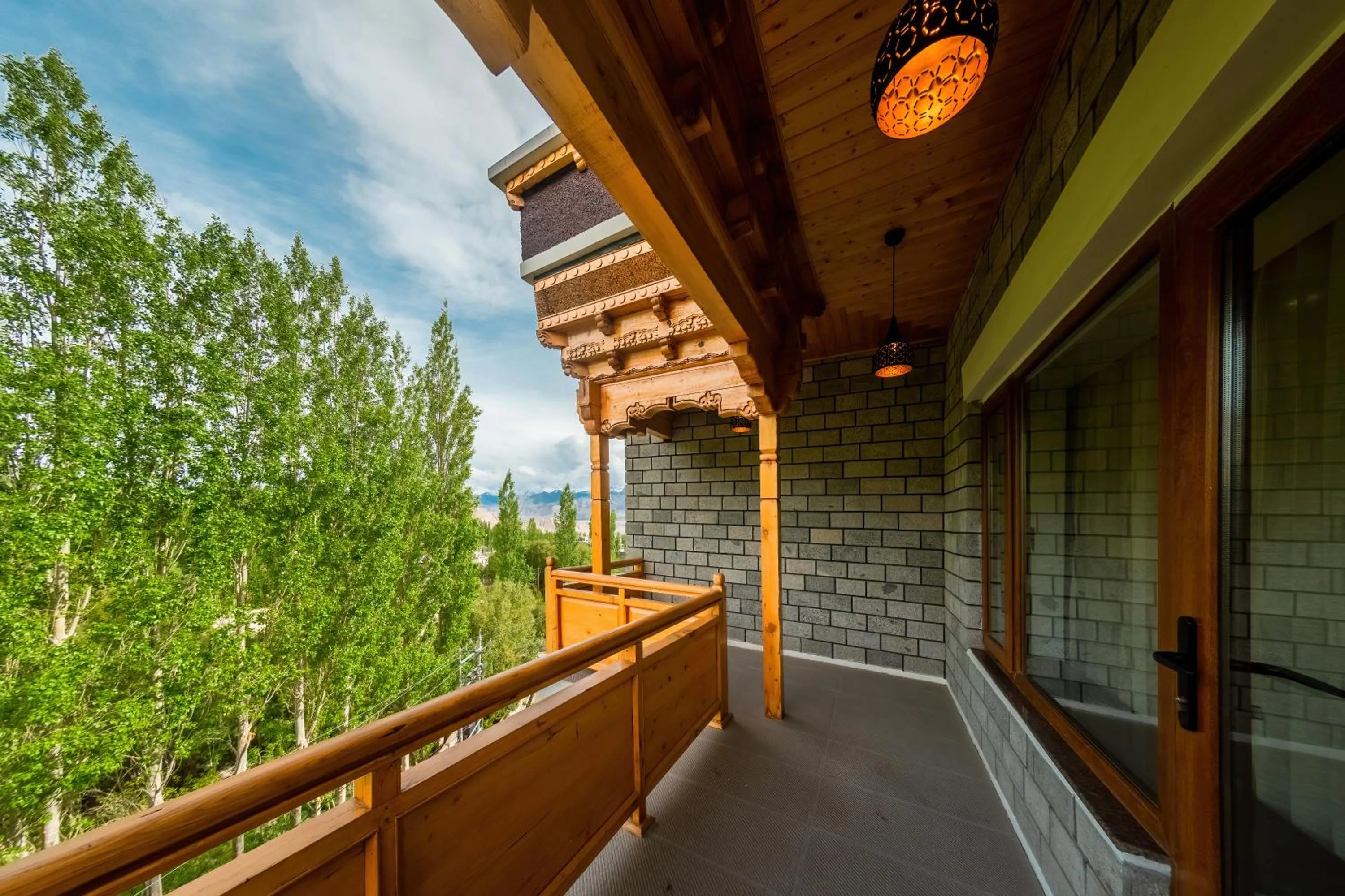Balcony/Terrace in Hotel Gyalpo Residency - A Mountain View Luxury Hotel in Leh