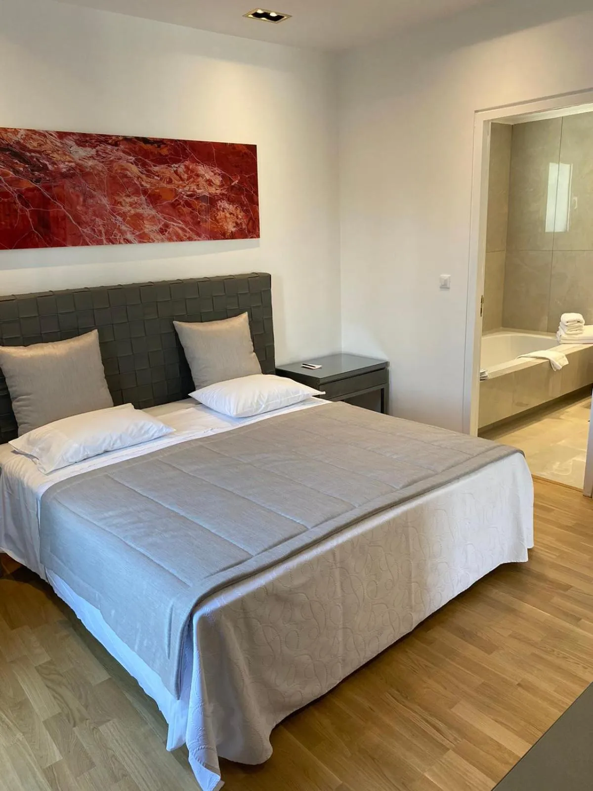 Bed in Theoxenia House Hotel