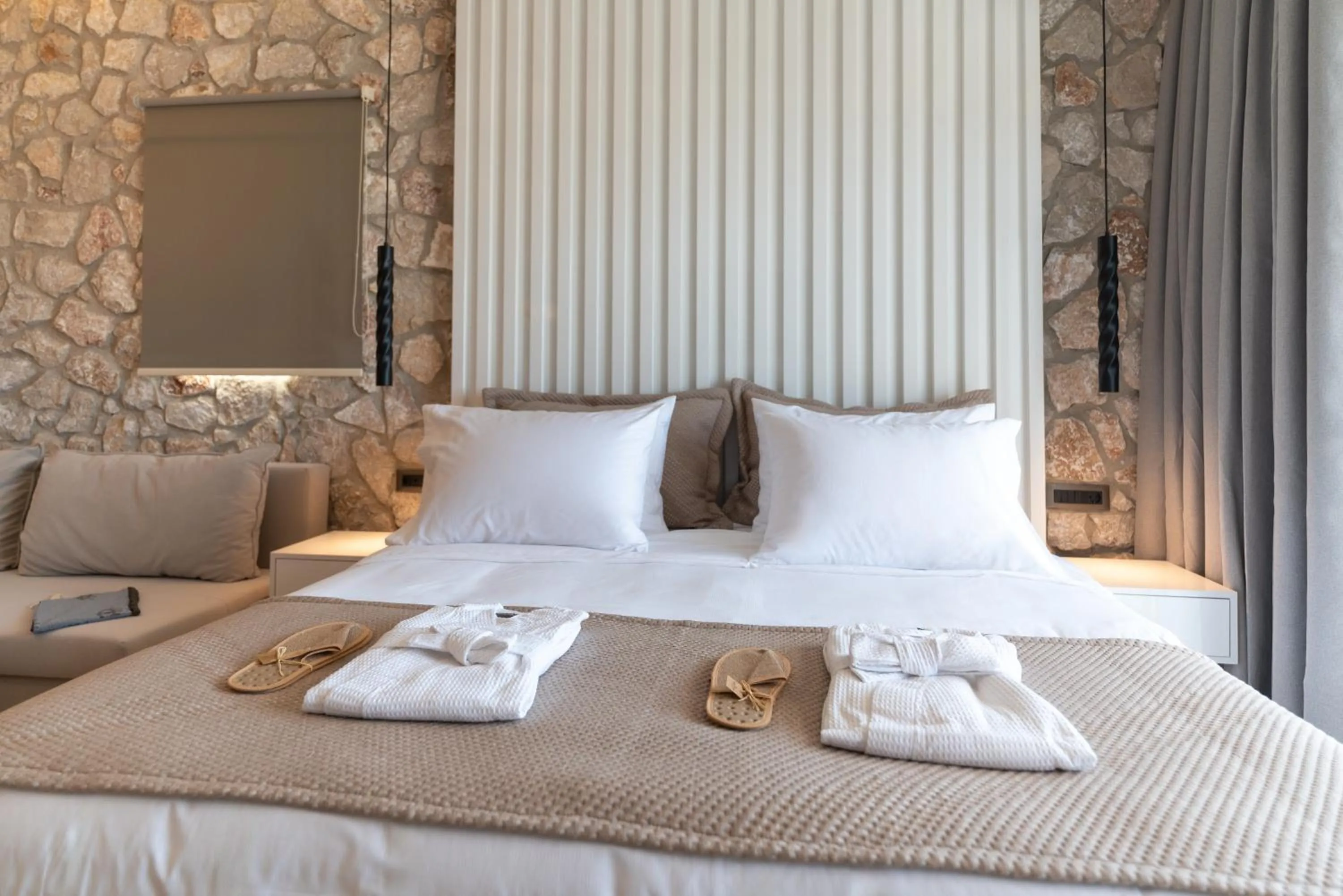 Bedroom, Bed in THERETRA PEFKI Seaside