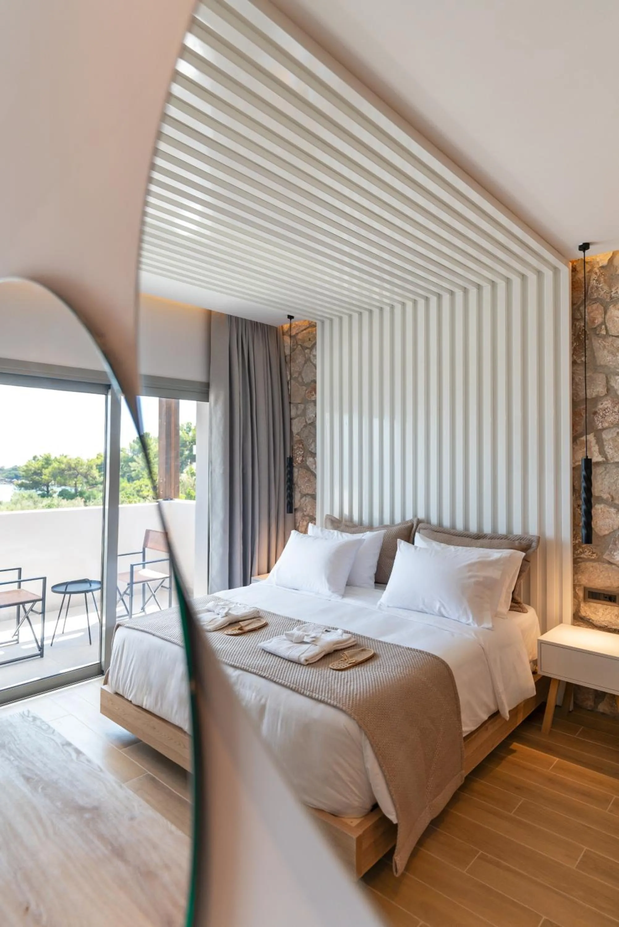 Bed in THERETRA PEFKI Seaside