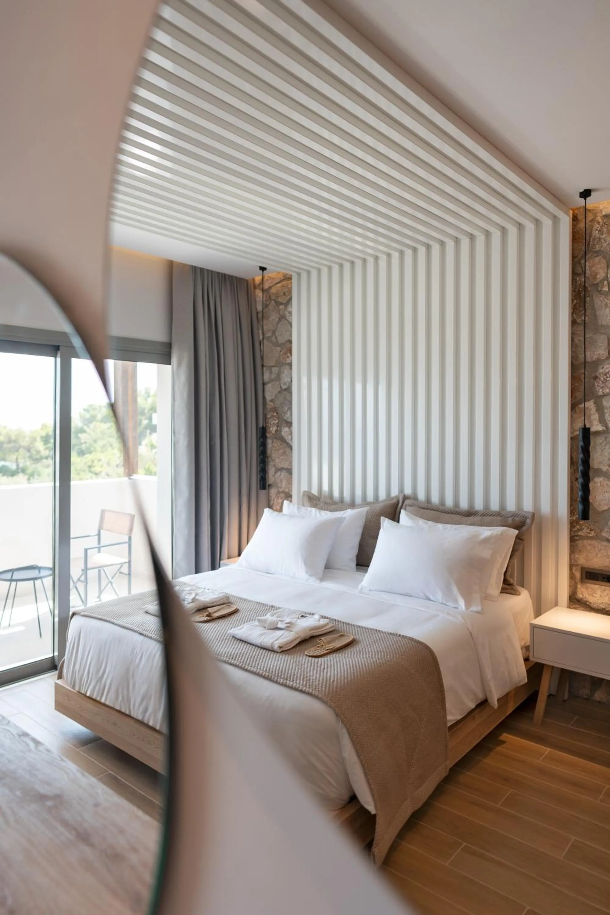 Bed in THERETRA PEFKI Seaside