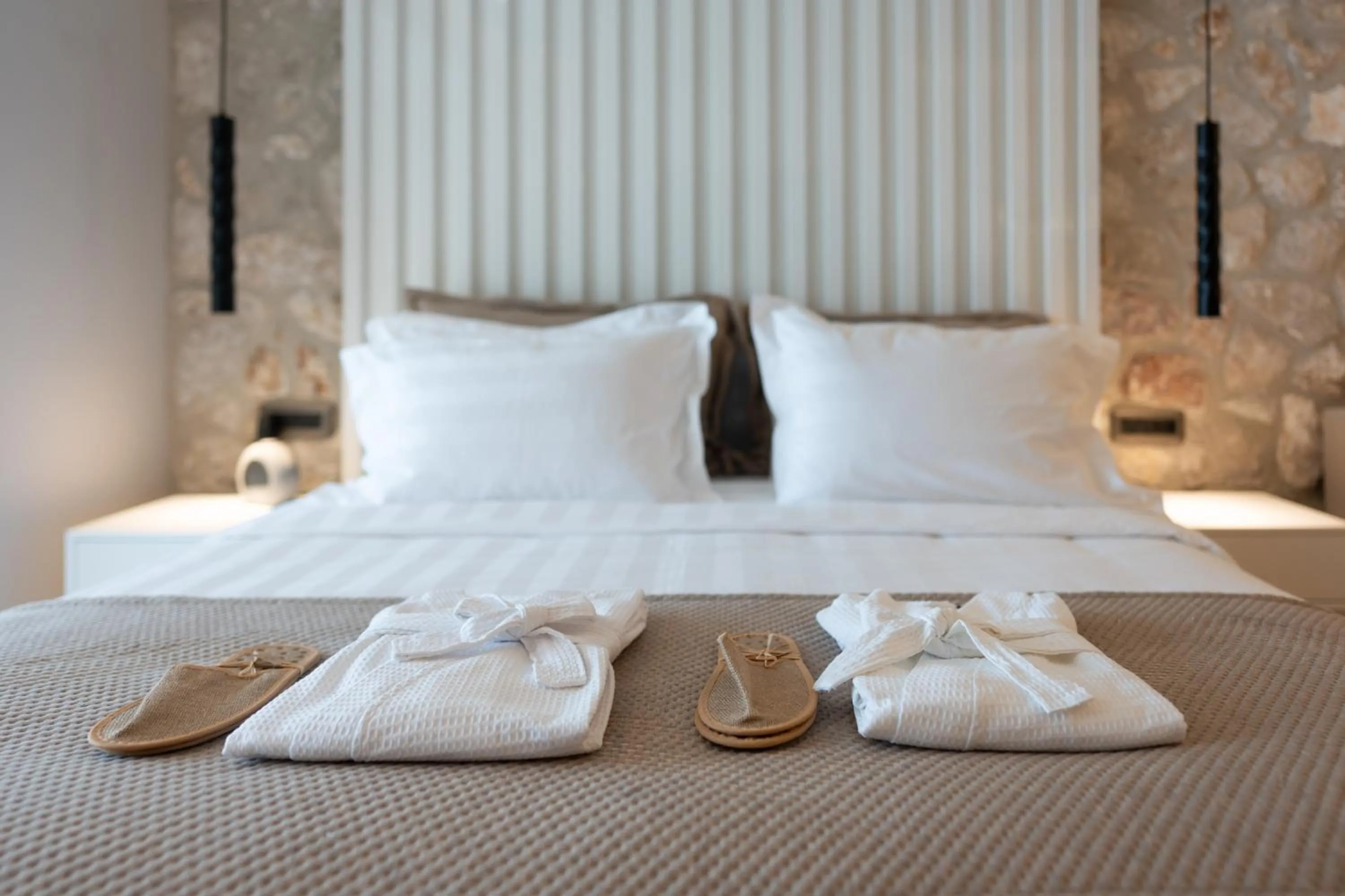 Bed in THERETRA PEFKI Seaside