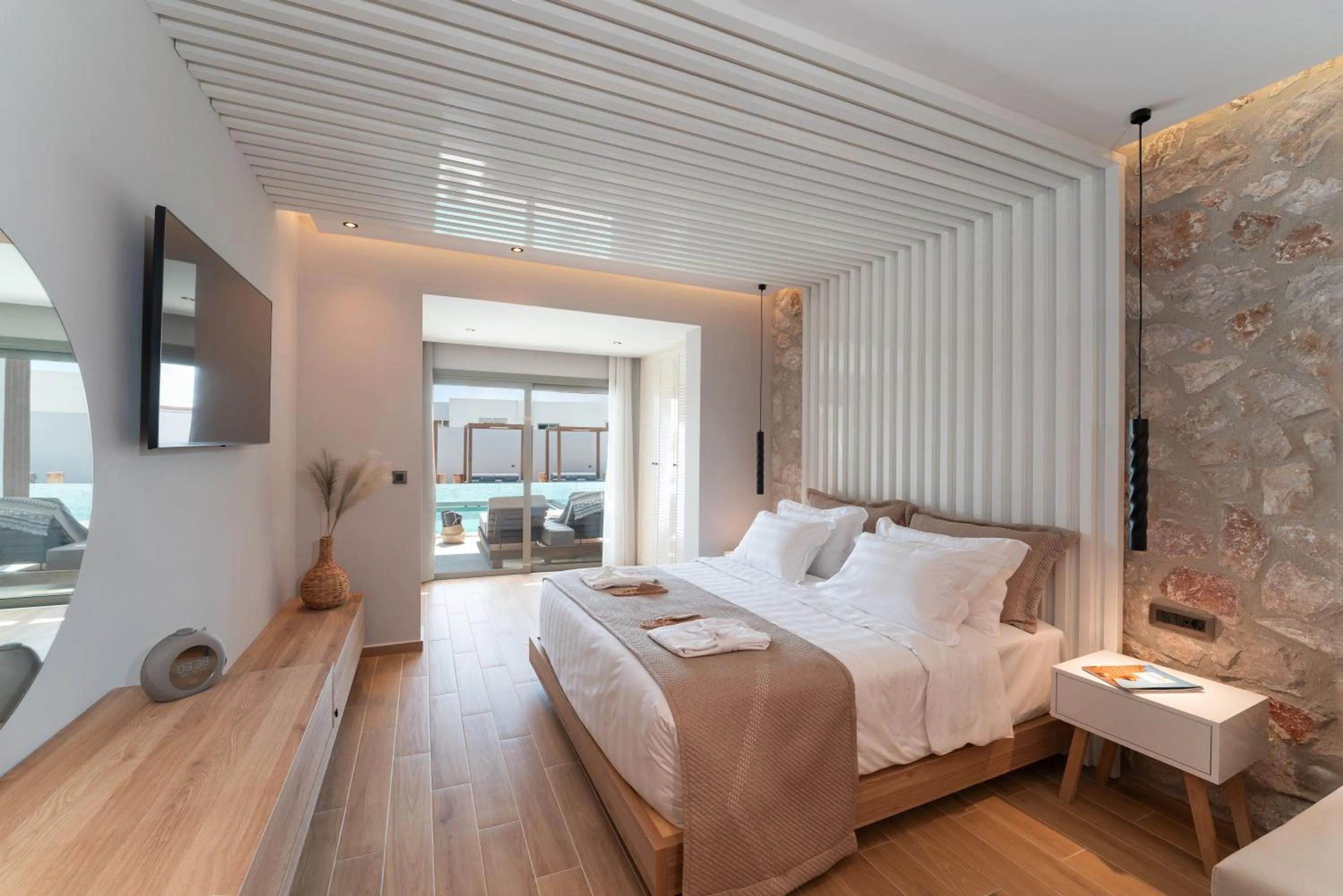 Bedroom, Bed in THERETRA PEFKI Seaside