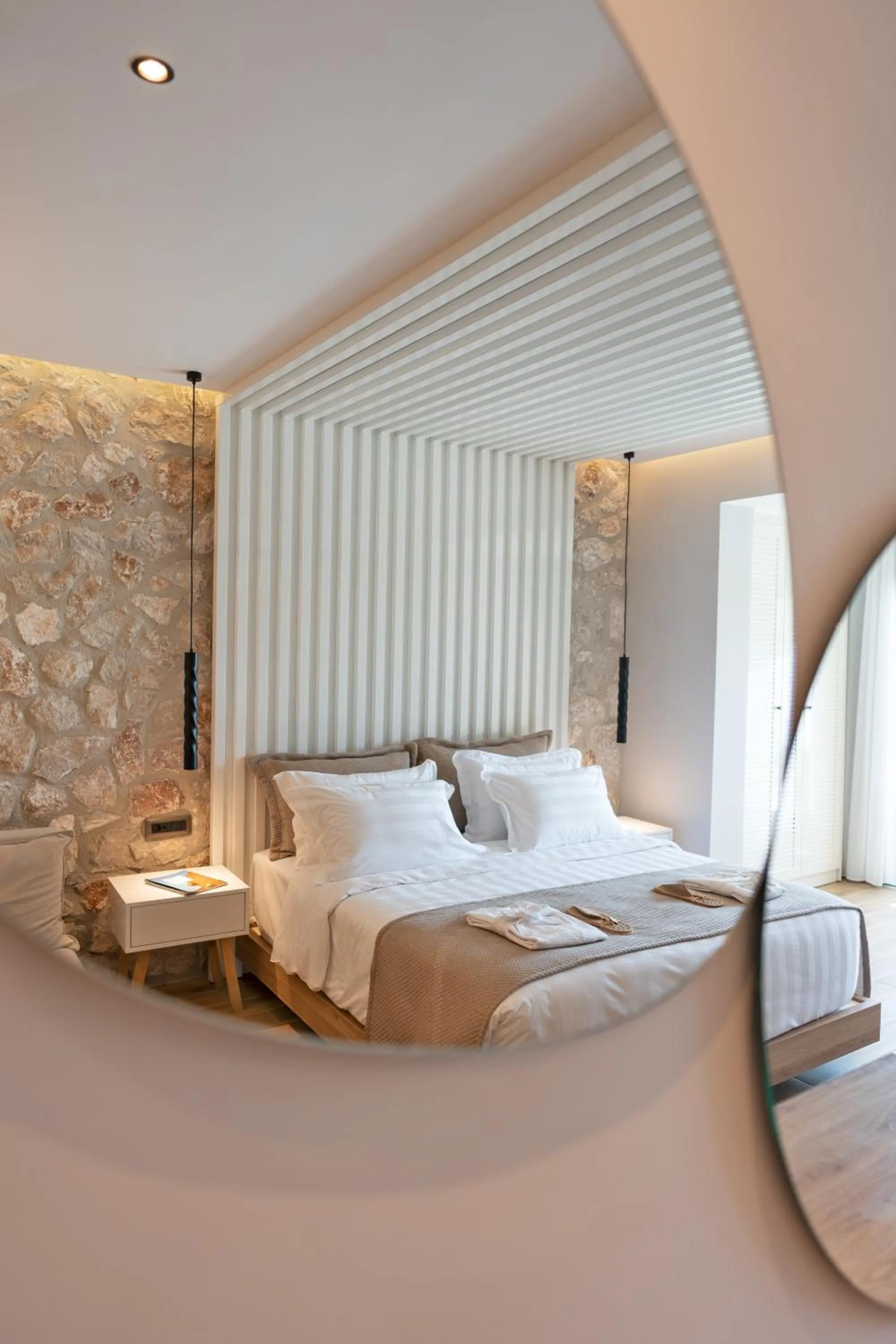 Bed in THERETRA PEFKI Seaside