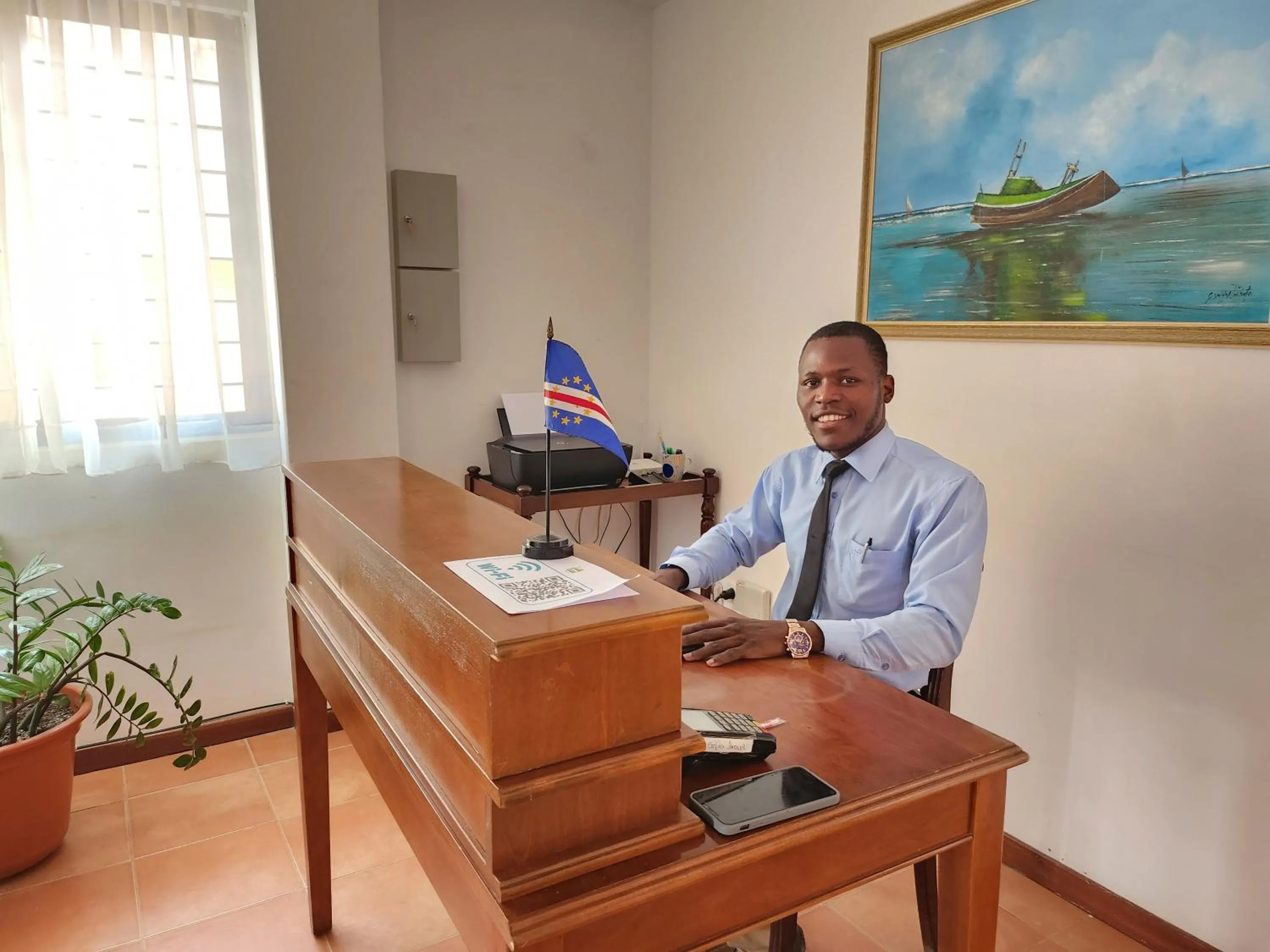 Lobby or reception in Txada Hostel