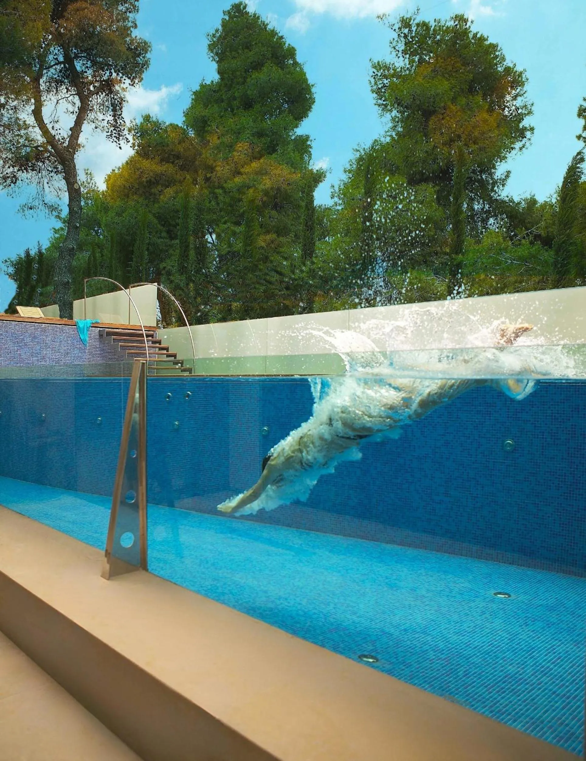 Swimming pool in Life Gallery Athens