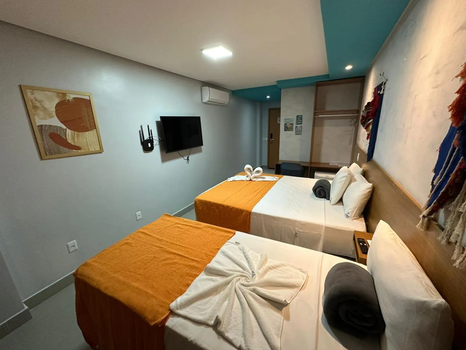 Bedroom, Bed in Pousada Atlantic