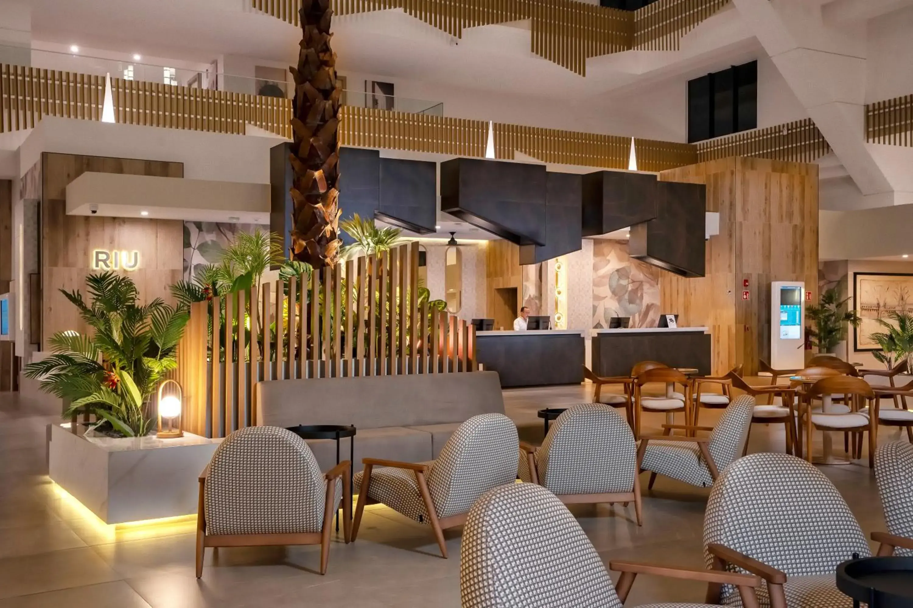 Lobby or reception in Riu Caribe - All Inclusive Lobby or reception in Riu Caribe - All Inclusive
