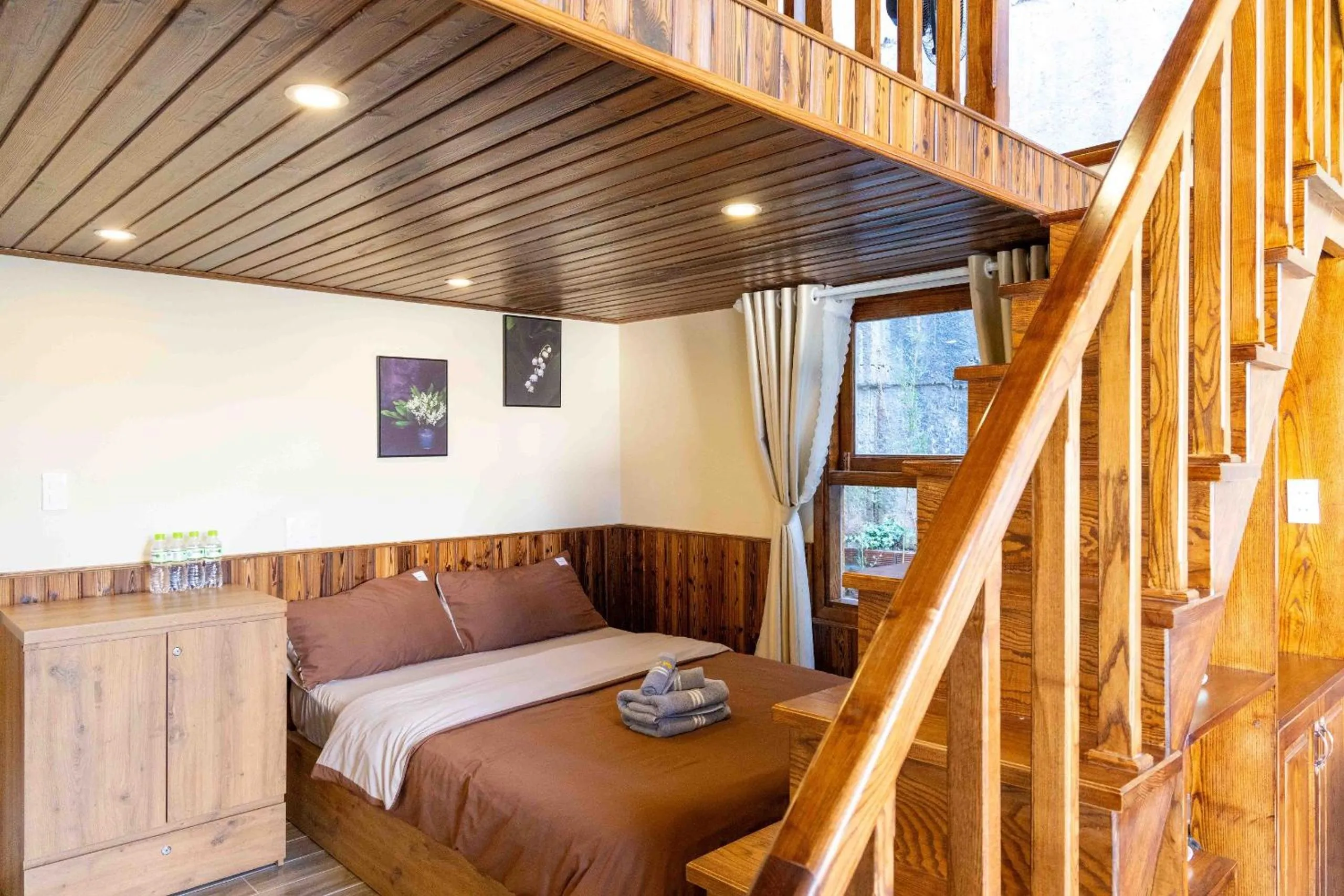 Bed in Nhà Sói Homestay Da Lat