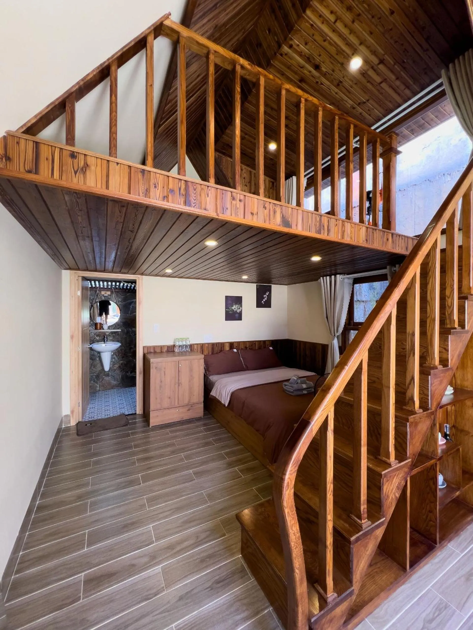 Bed in Nhà Sói Homestay Da Lat