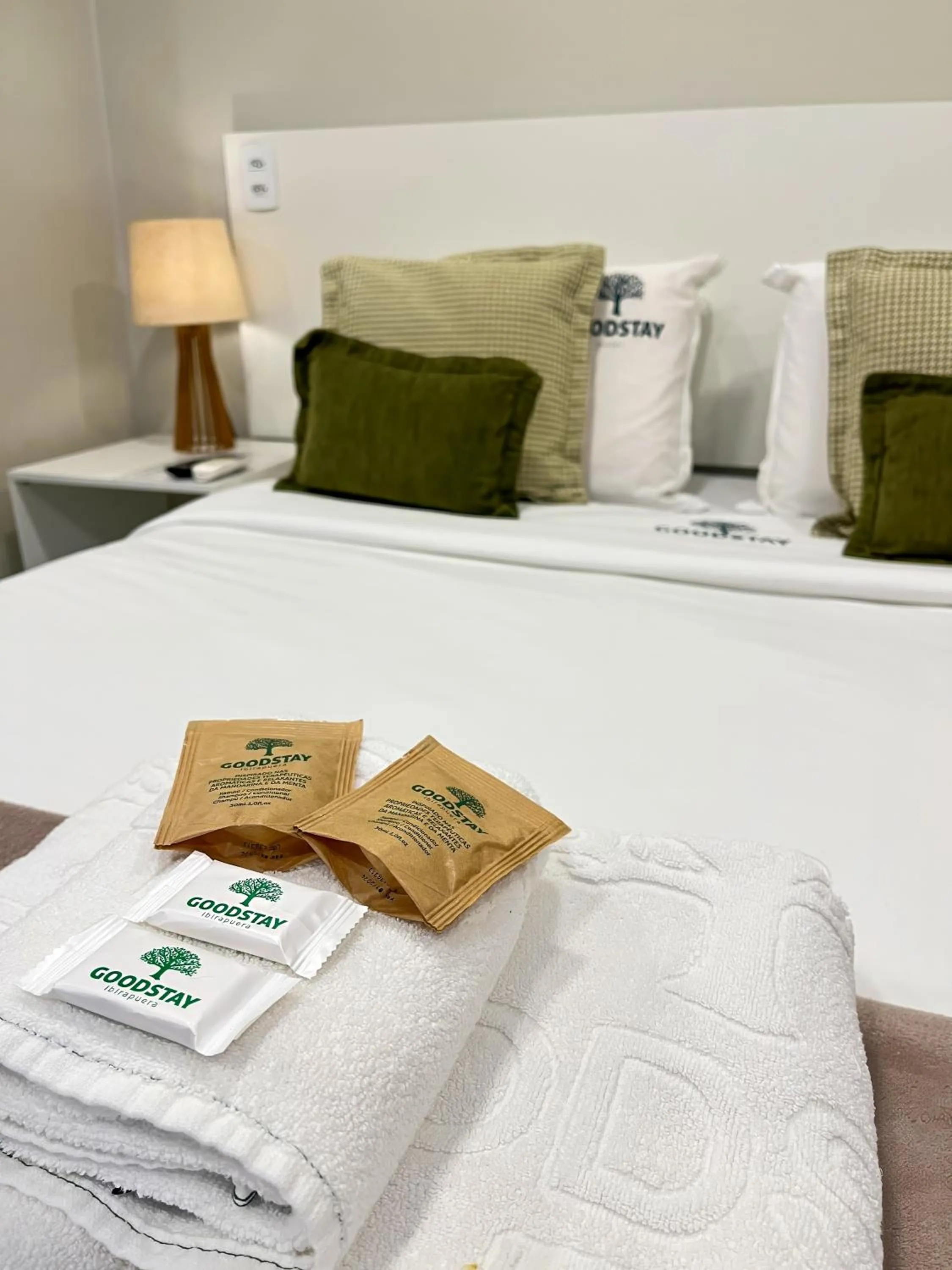 Bed in GoodStay São Paulo Ibirapuera