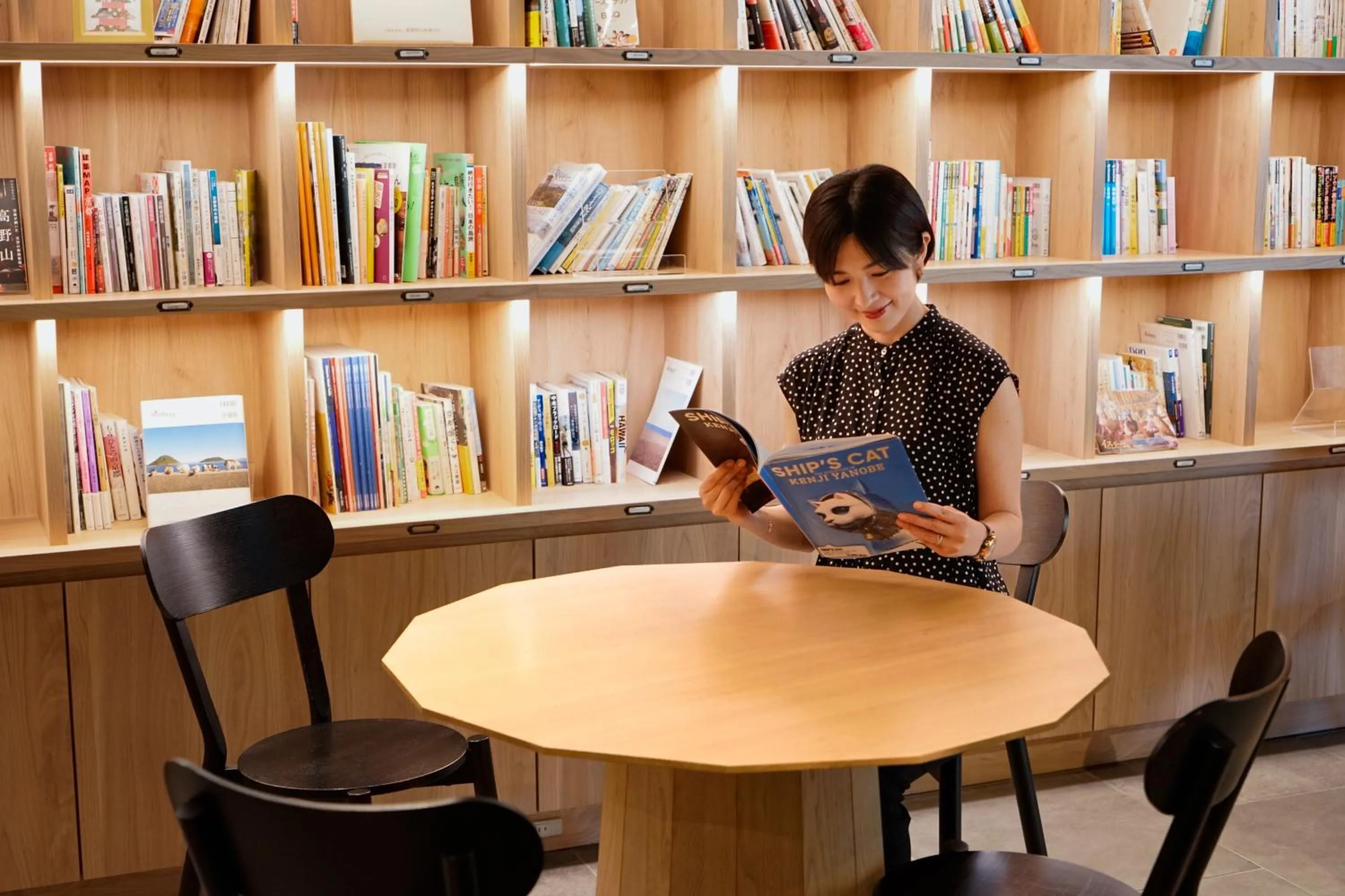 Communal lounge/ TV room in WeBase Kyoto