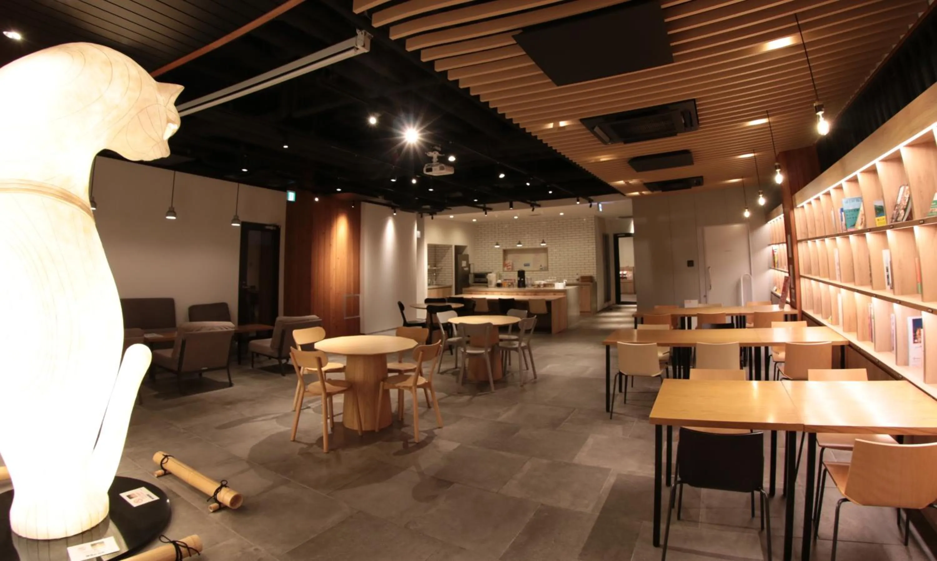 Communal lounge/ TV room in WeBase Kyoto