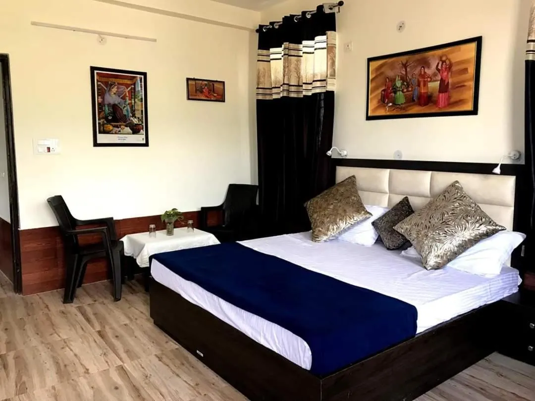 Bed in Himalayan Retreat