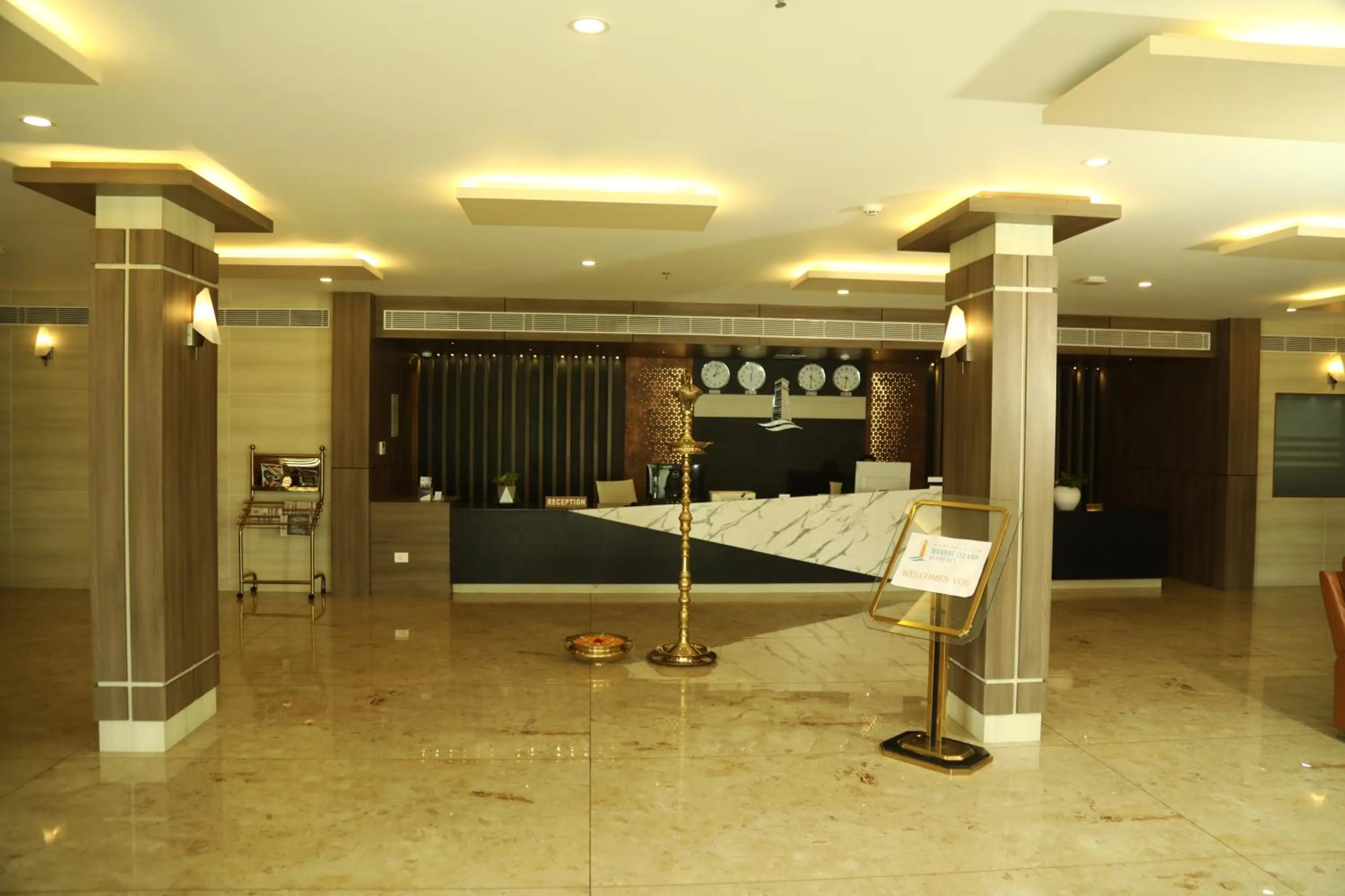Lobby or reception in MARIYALAYAM MUNROE ISLAND RESIDENCY