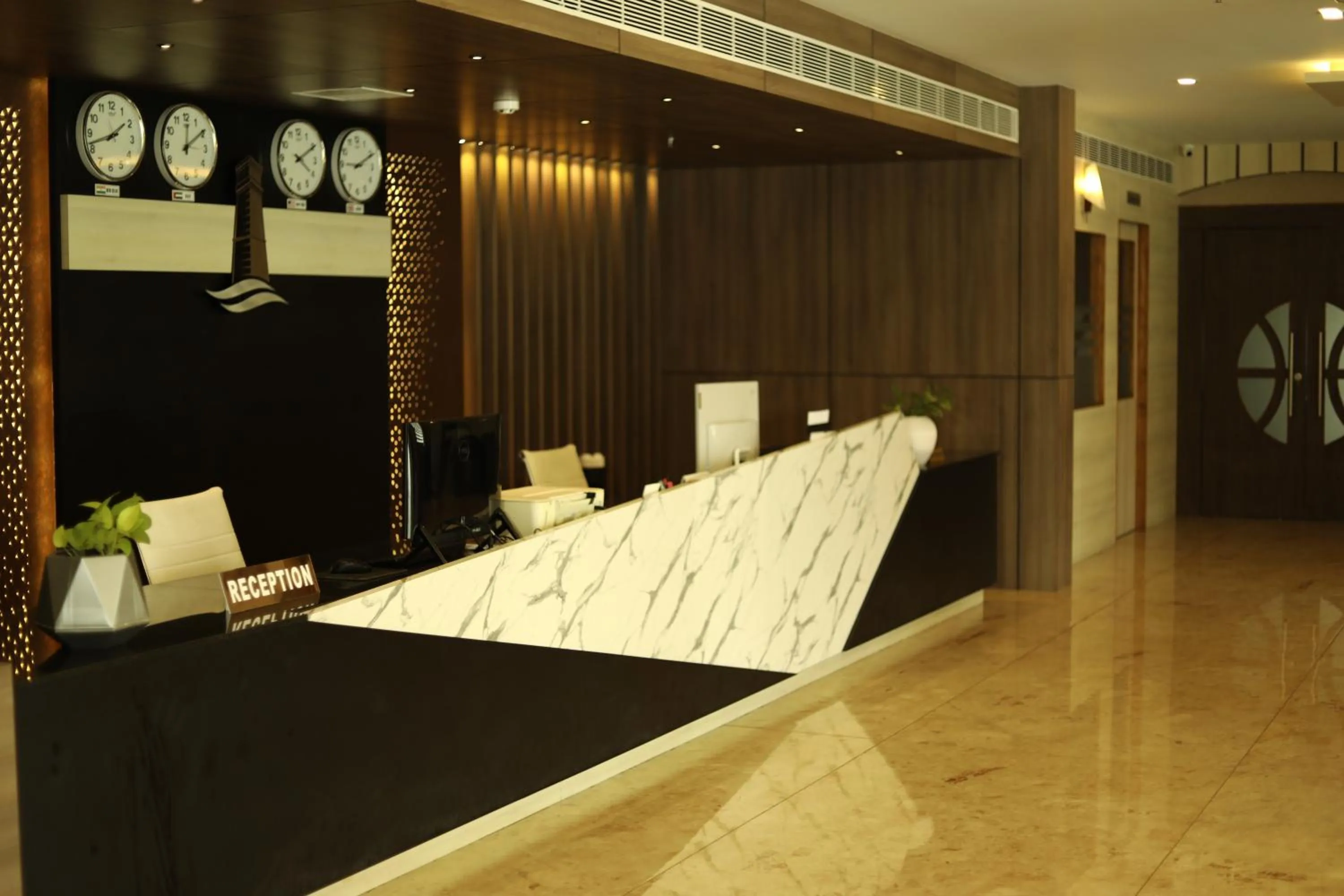 Lobby or reception in MARIYALAYAM MUNROE ISLAND RESIDENCY