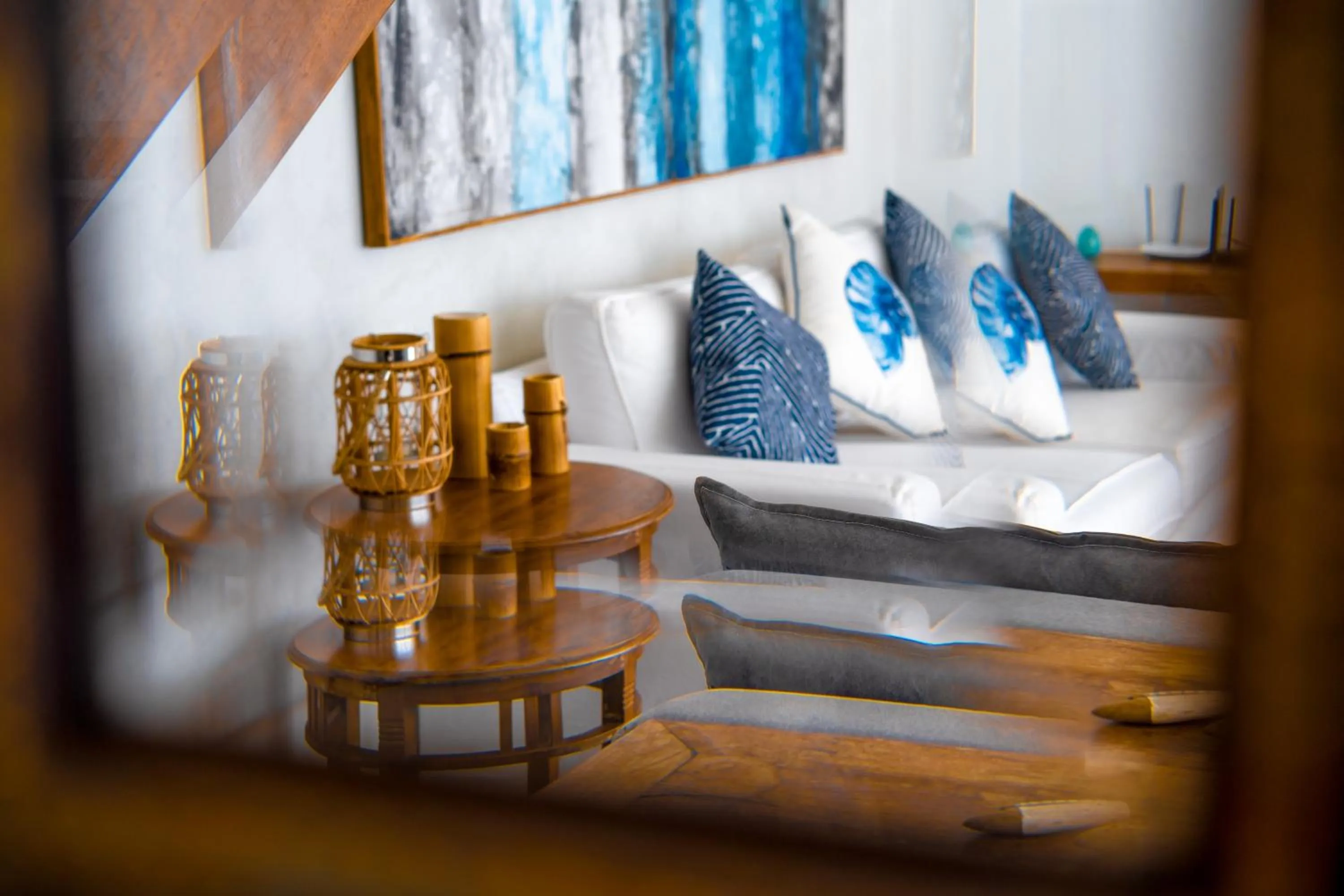 Living room in Pousada Maré