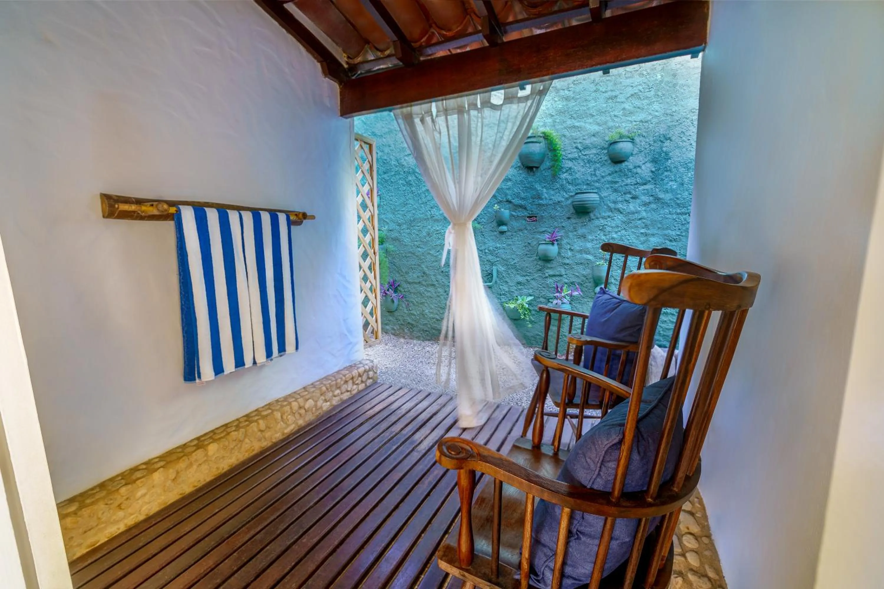 Balcony/Terrace in Pousada Maré