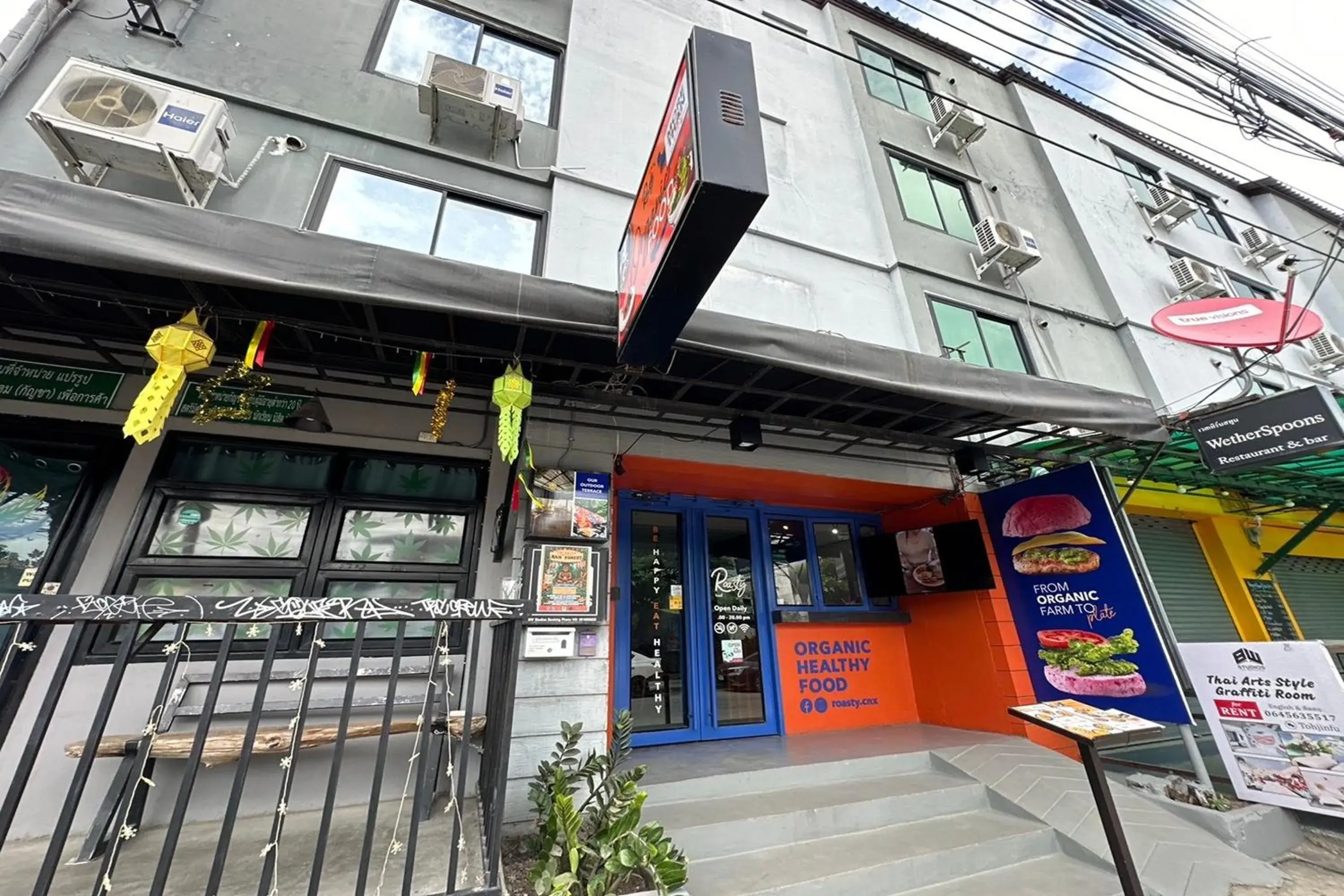 Property building in BW Studios thai art style Property building in BW Studios thai art style