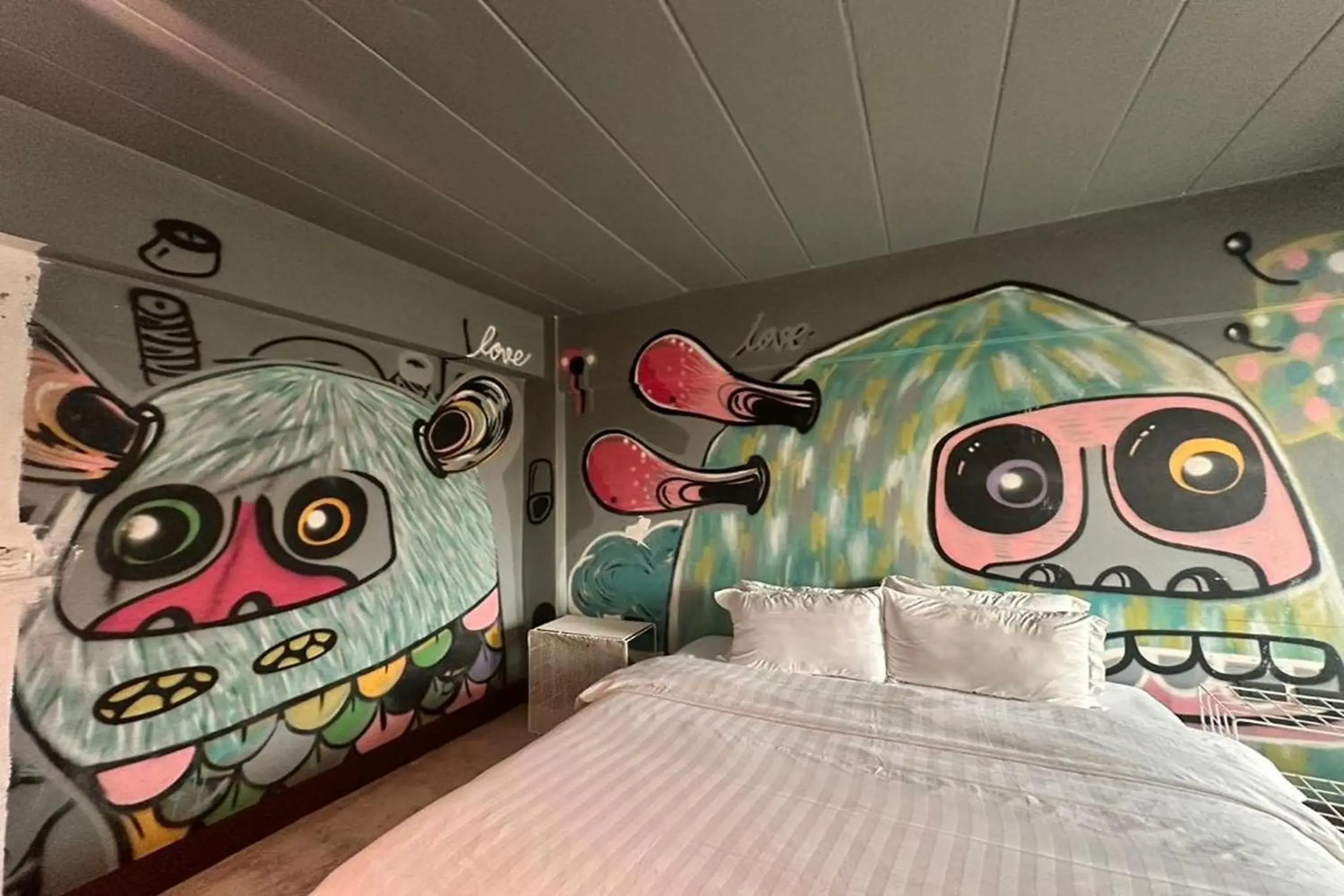 Bedroom, Bed in BW Studios thai art style Bedroom, Bed in BW Studios thai art style