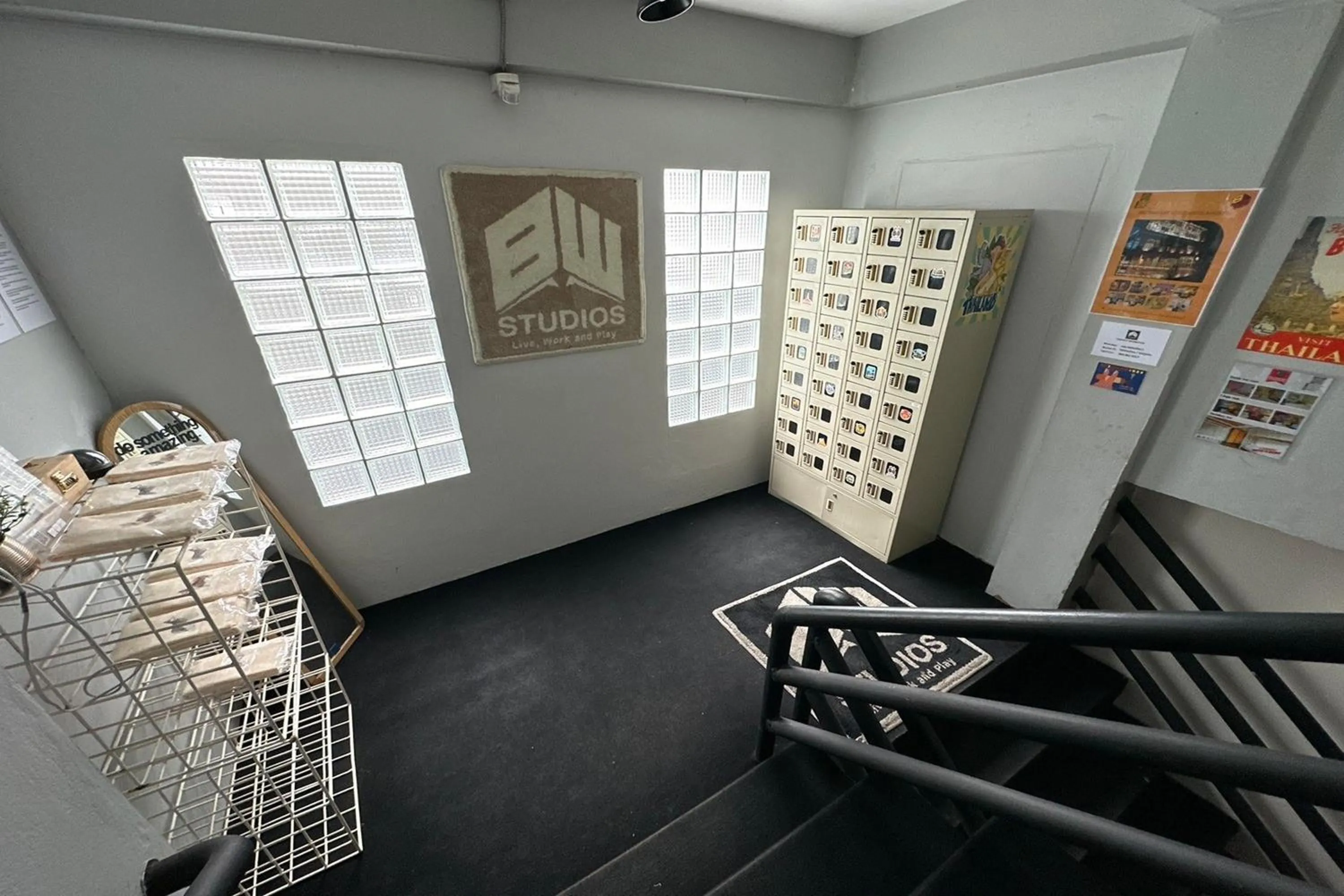 Property building in BW Studios thai art style