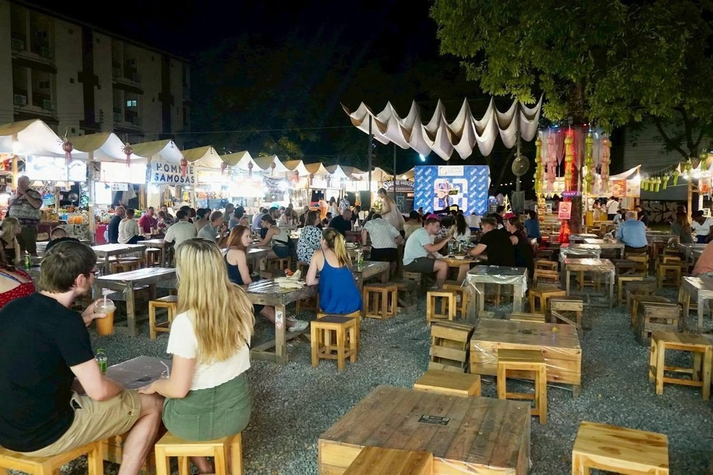 Nearby landmark in BW Studios thai art style