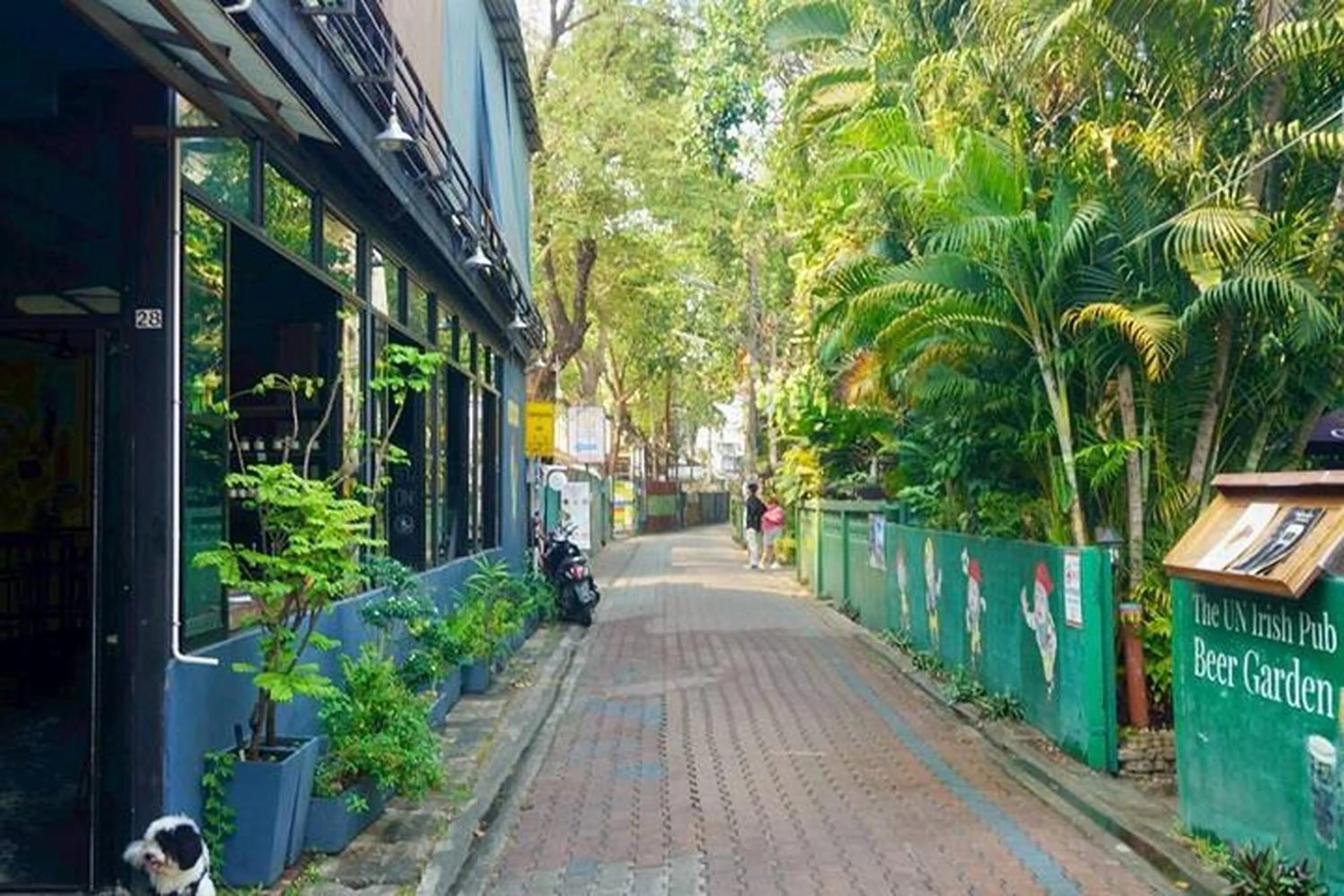 Street view in BW Studios thai art style