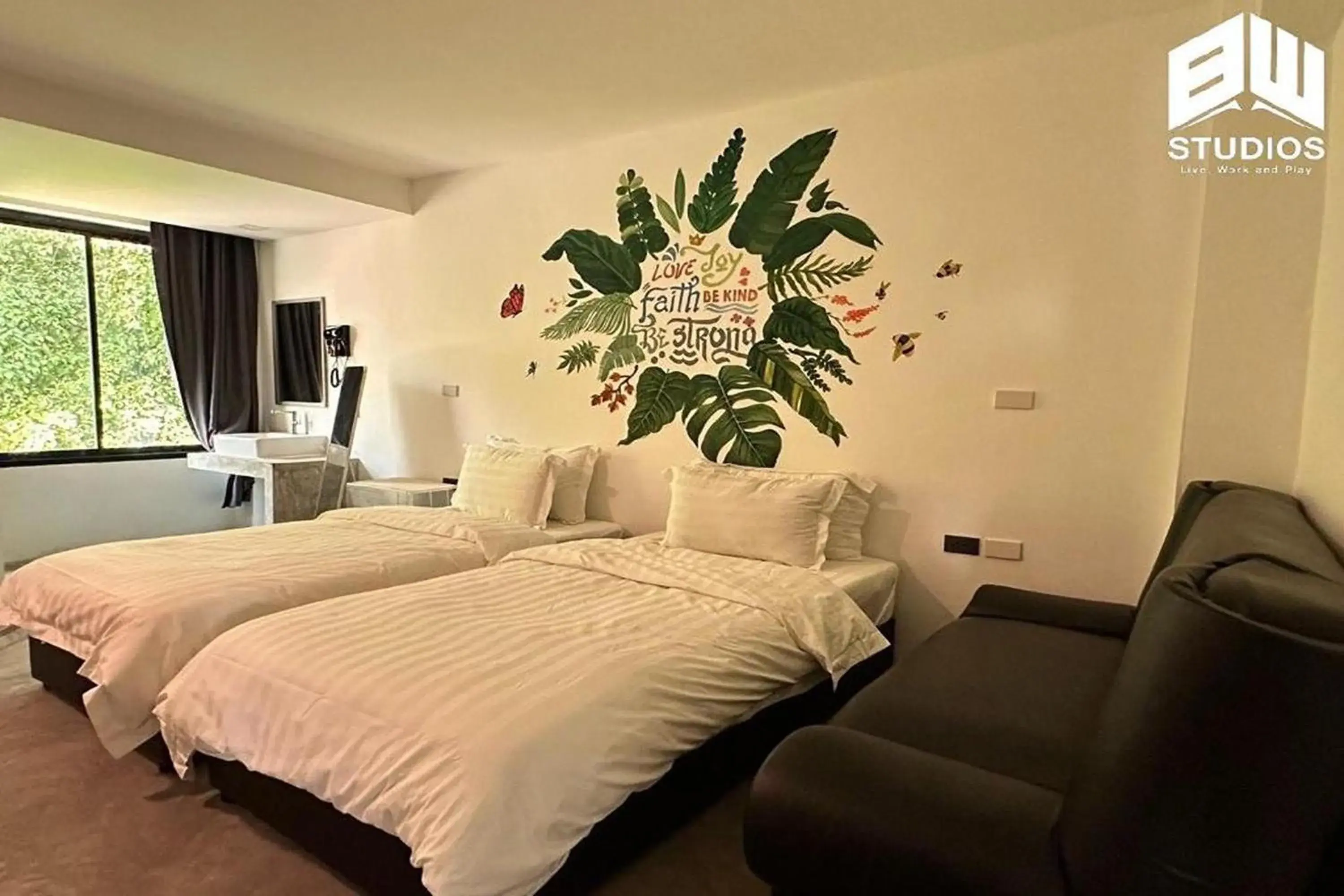 Standard Twin Room in BW Studios thai art style Standard Twin Room in BW Studios thai art style