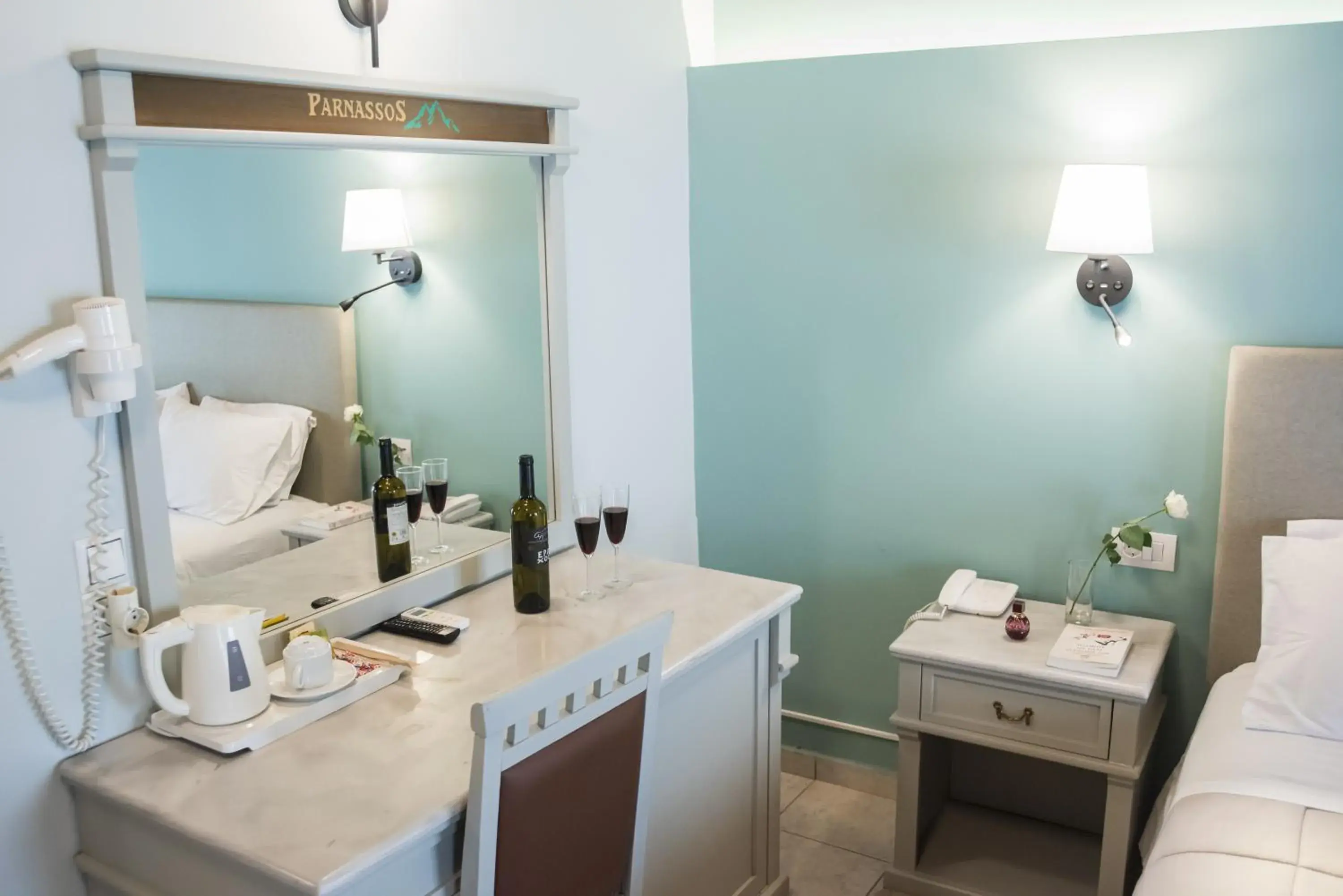 Bedroom, Bed in Parnassos Delphi Hotel Bedroom, Bed in Parnassos Delphi Hotel