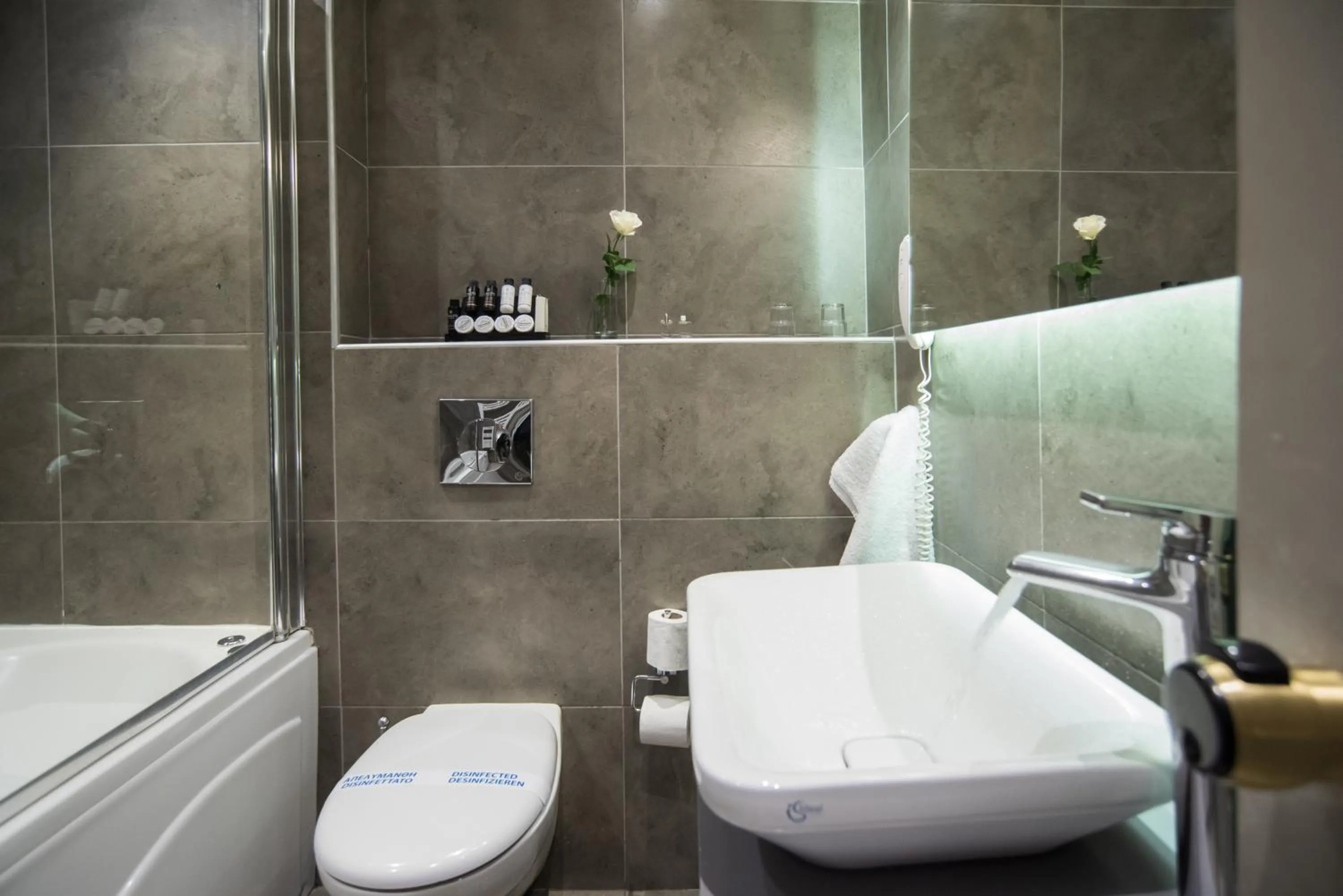 Toilet in Parnassos Delphi Hotel