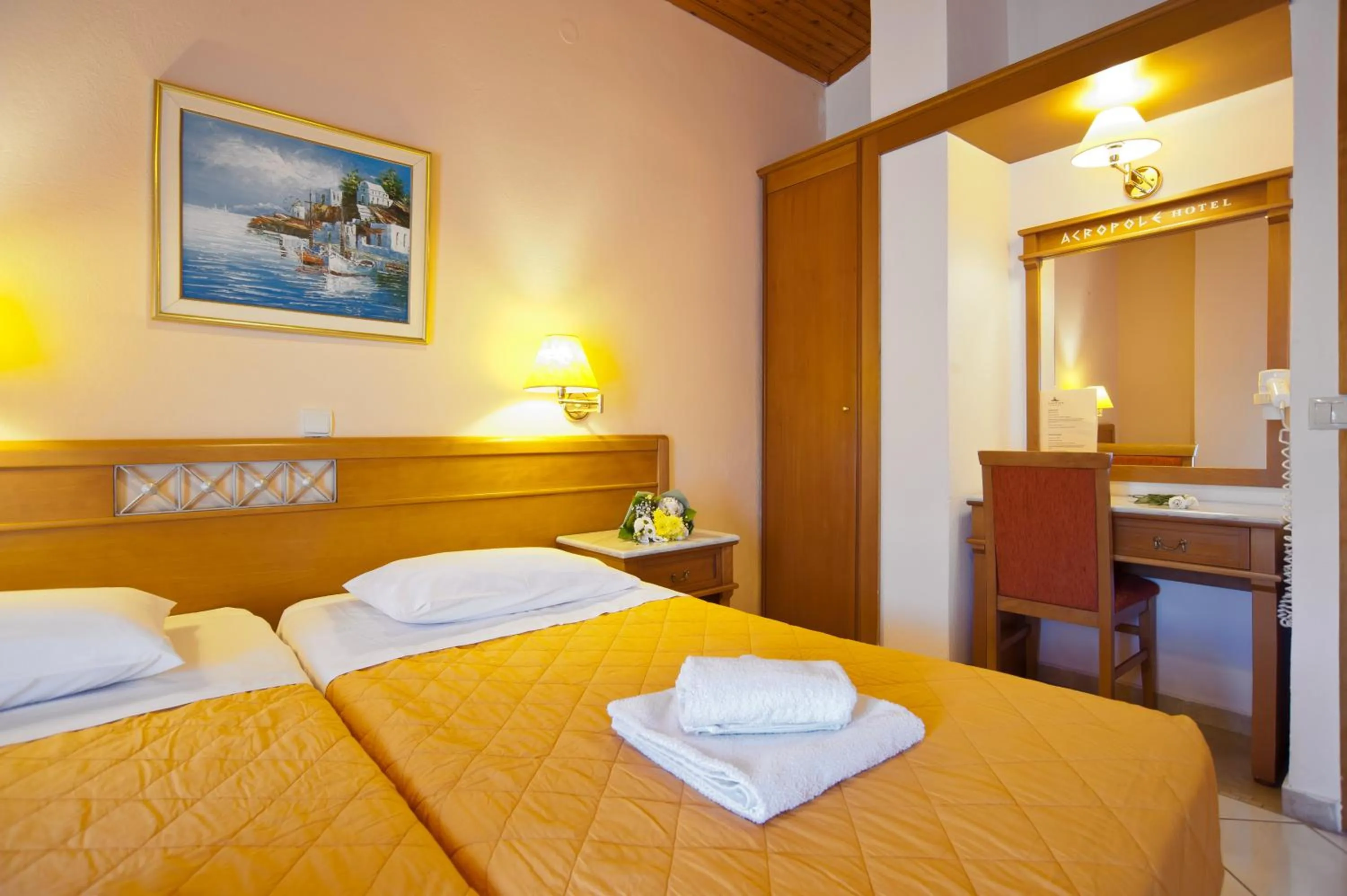 Photo of the whole room, Bed in Acropole Delphi City Hotel