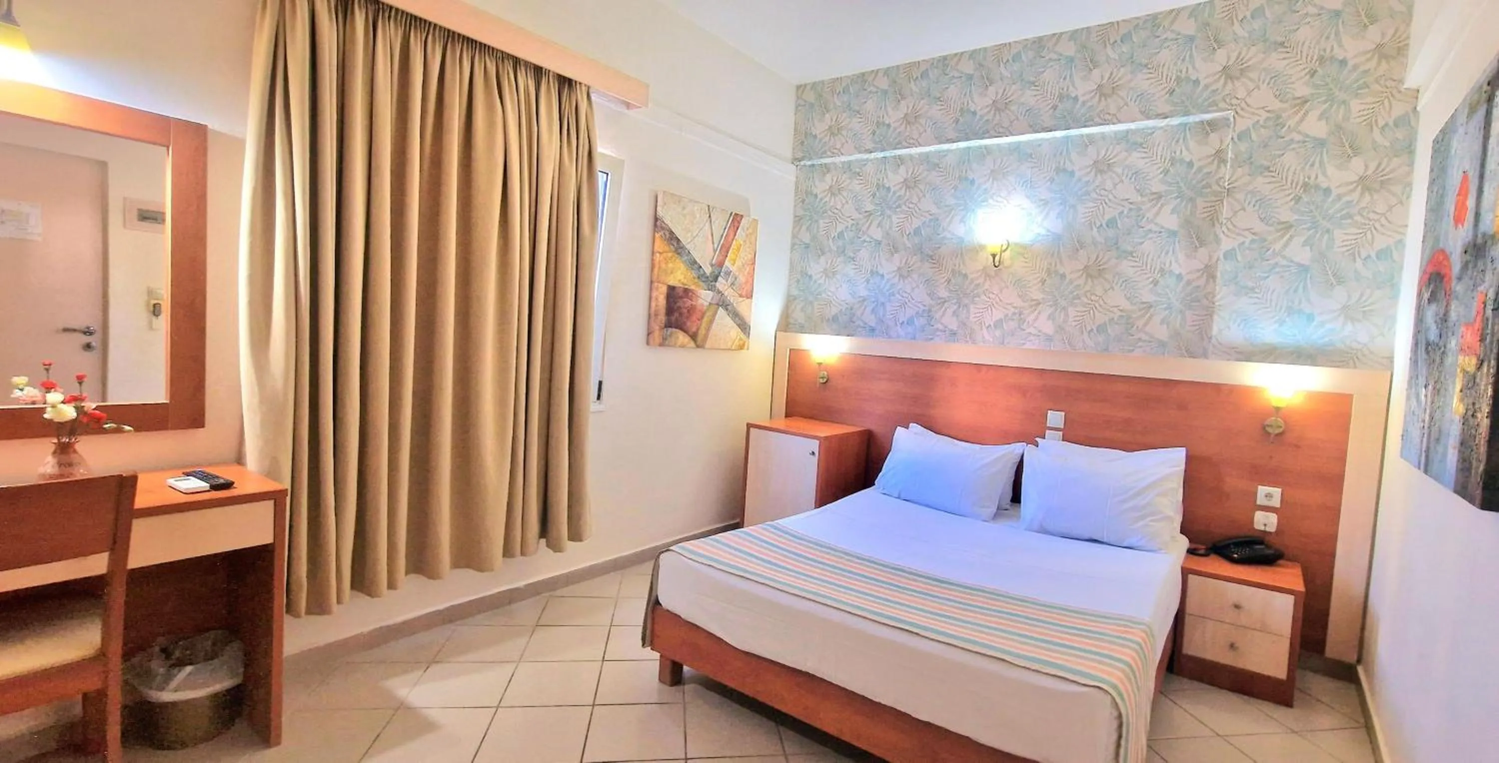 Bed in Erato Hotel
