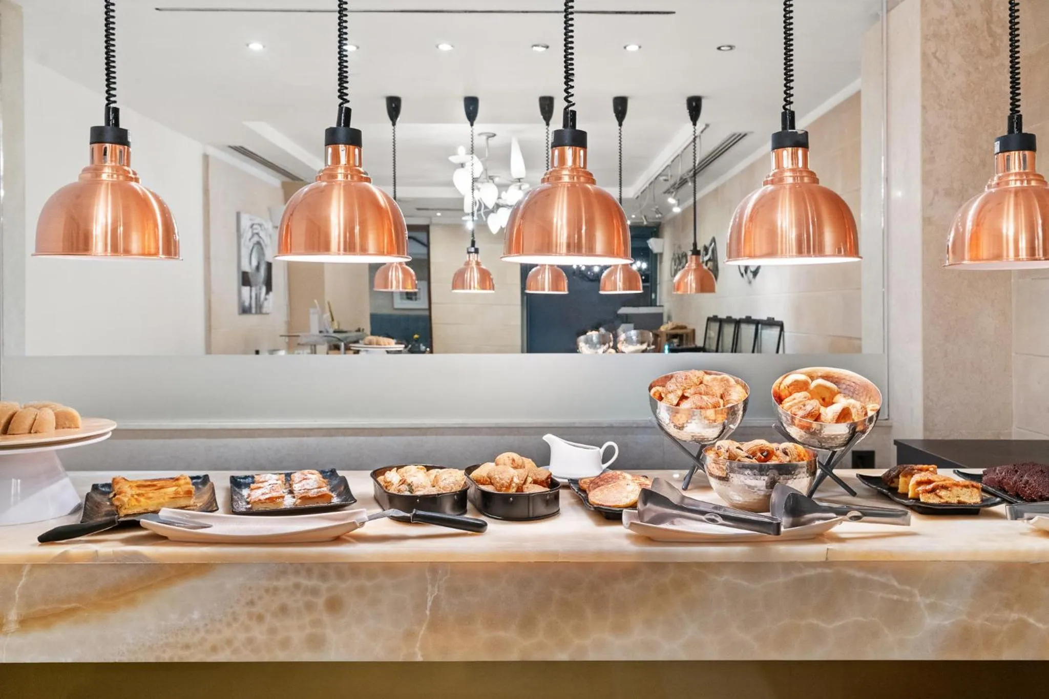 Buffet breakfast in Athenaeum Eridanus Luxury Hotel