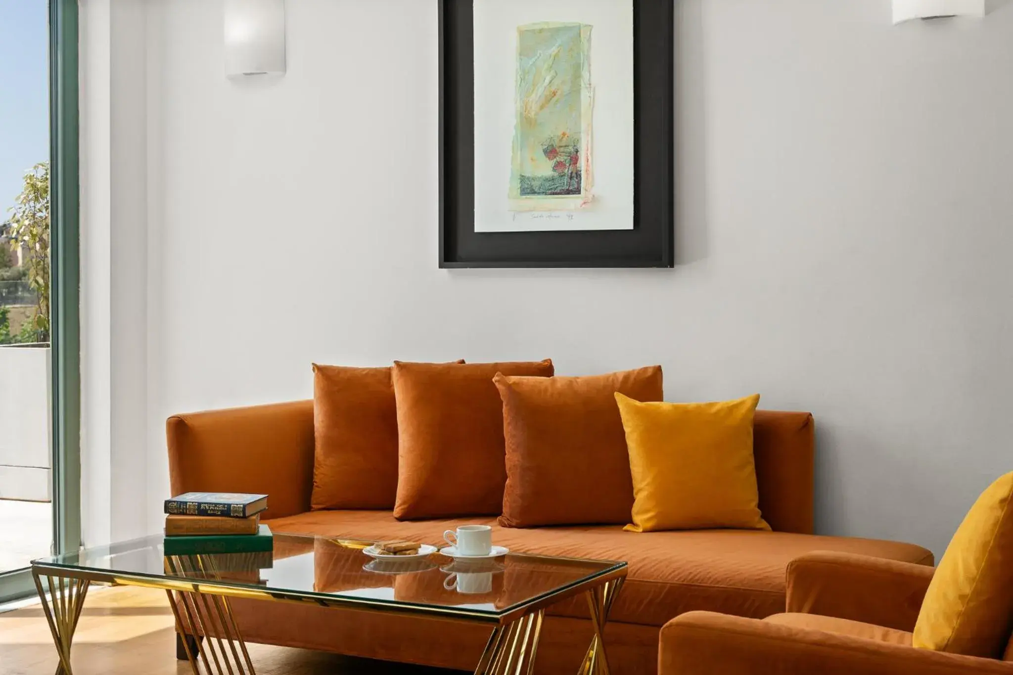 Living room in Athenaeum Eridanus Luxury Hotel Living room in Athenaeum Eridanus Luxury Hotel