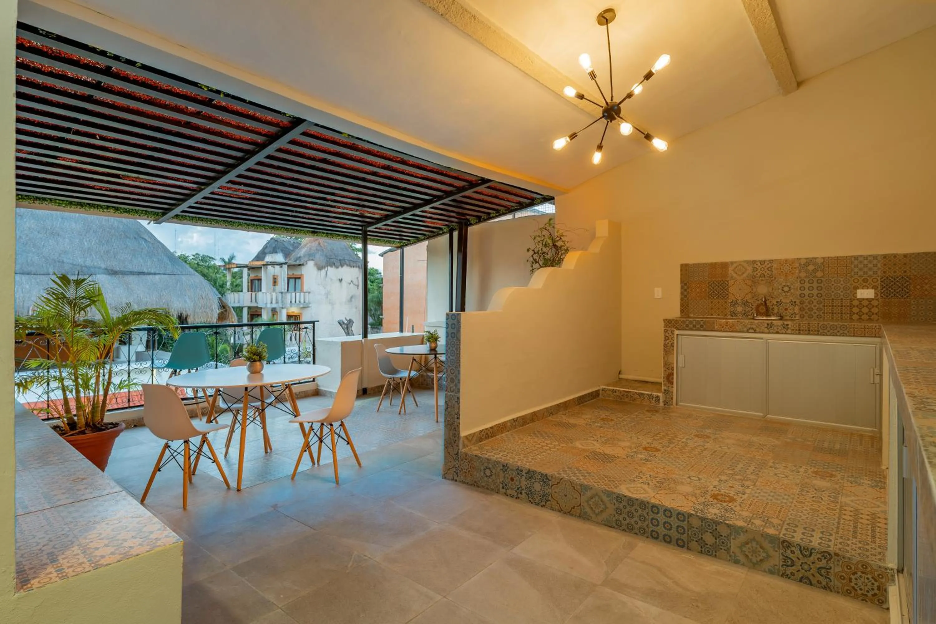 Balcony/Terrace in Hotel Brisas 5a AV, Playa del Carmen