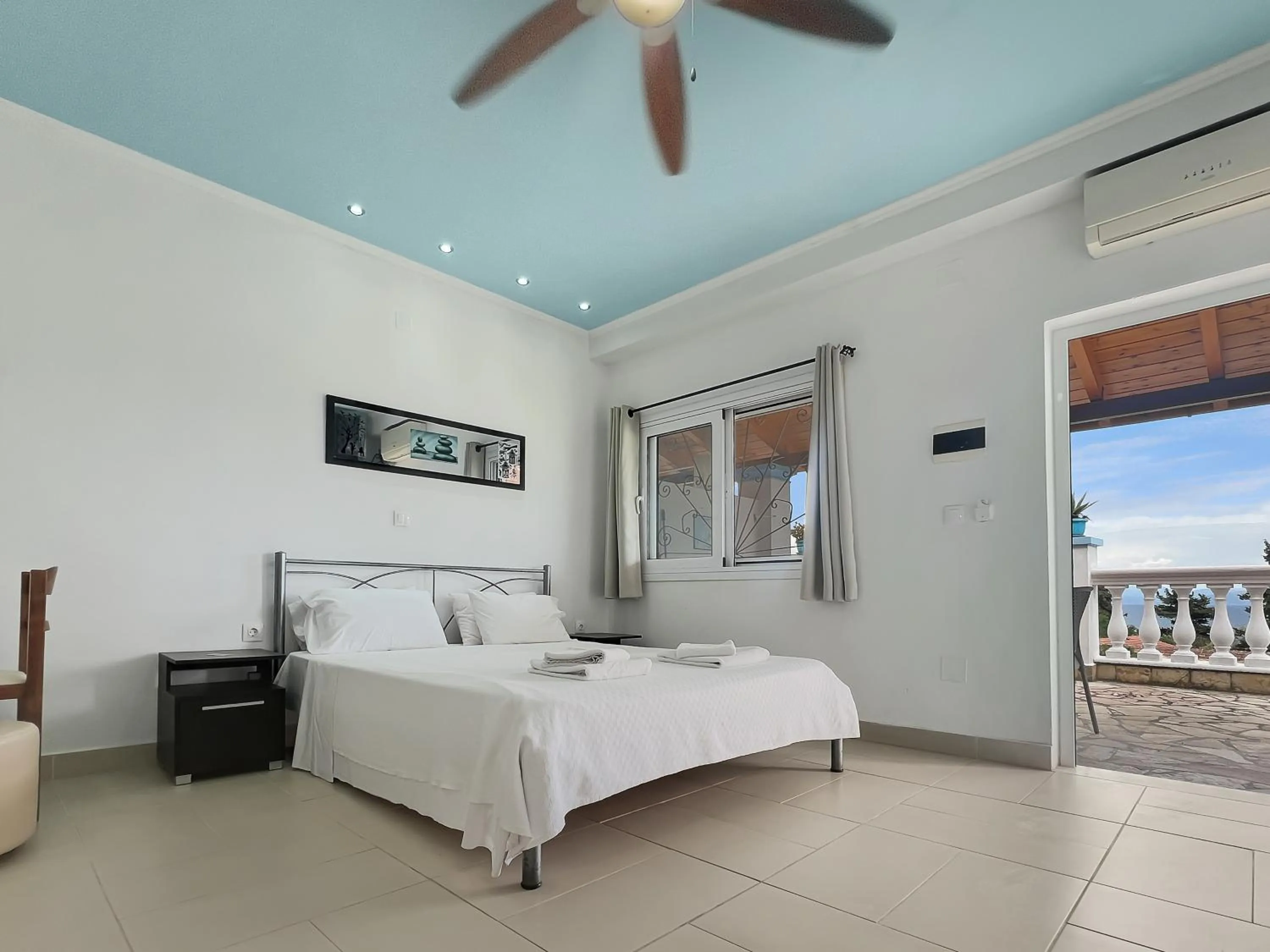 Bedroom, Bed in Corfu Andromaches Holiday Apartments