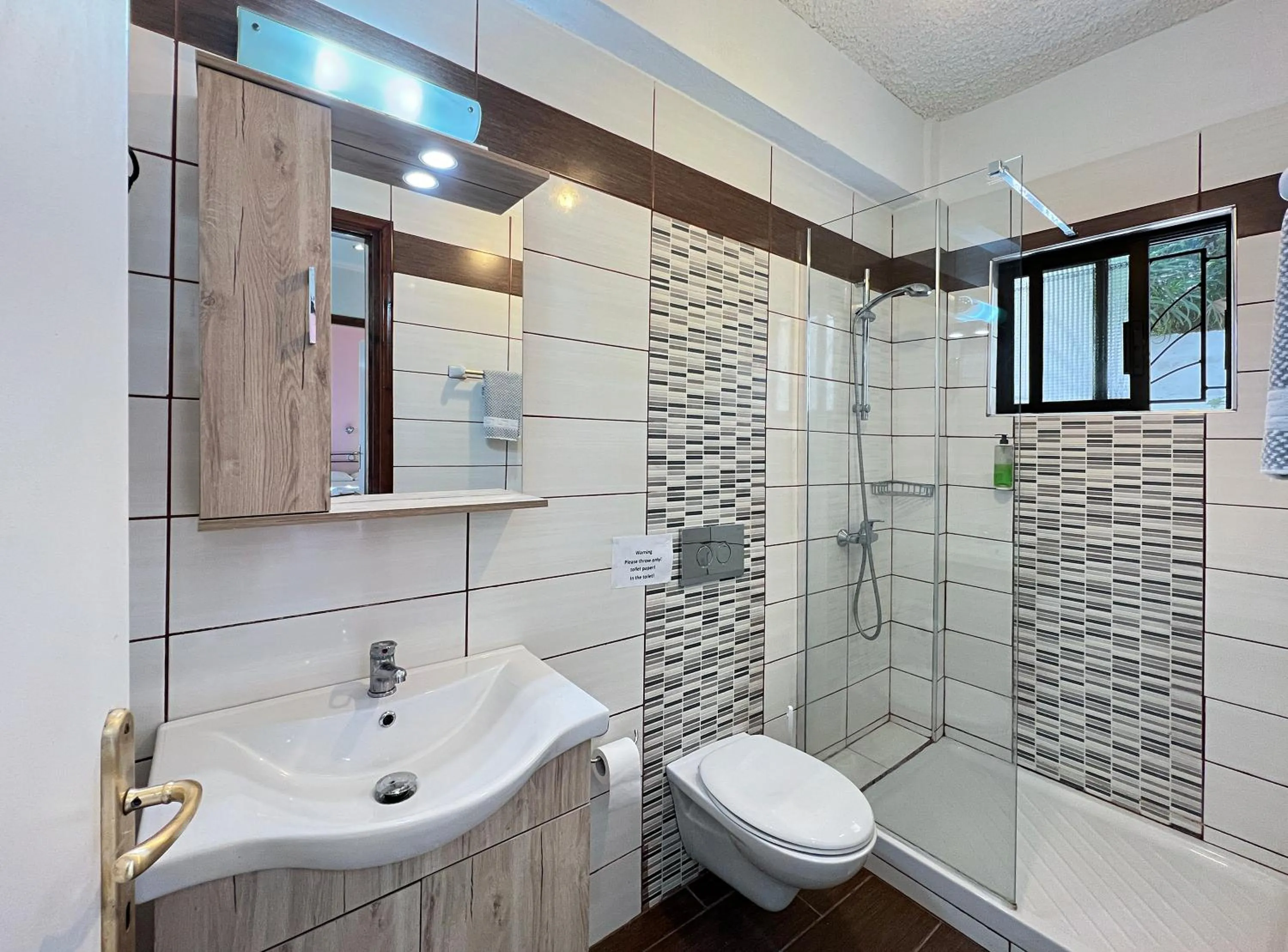 Shower in Corfu Andromaches Holiday Apartments