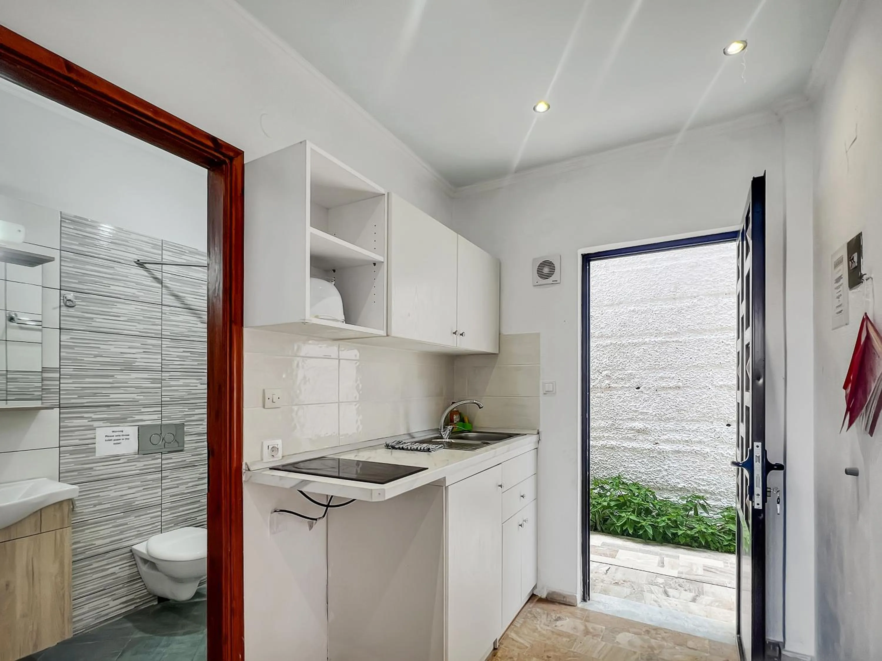 Kitchen or kitchenette in Corfu Andromaches Holiday Apartments