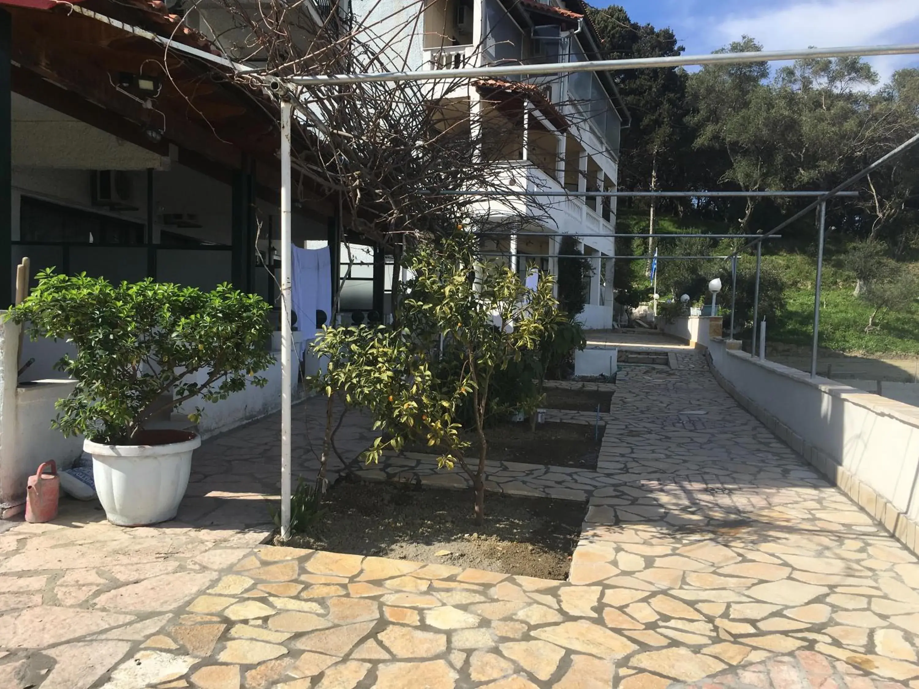 Property building in Corfu Andromaches Holiday Apartments Property building in Corfu Andromaches Holiday Apartments